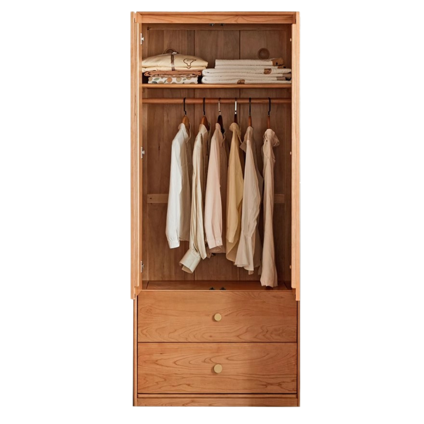 Сherry solid wood Exquisite Wardrobe ::