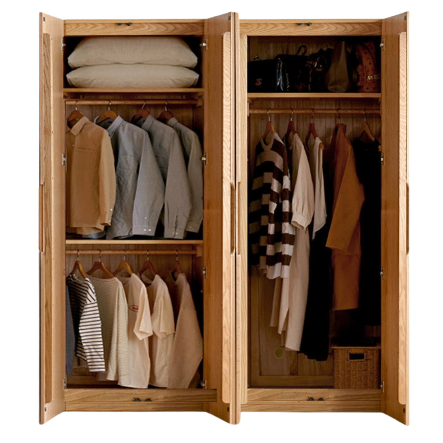 Oak solid wood Wardrobe ::