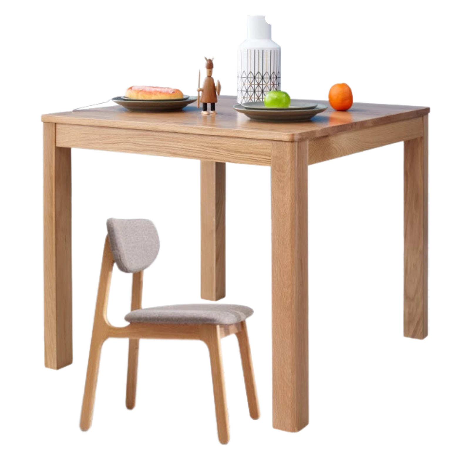 Oak solid Wood Dining Table Square ,