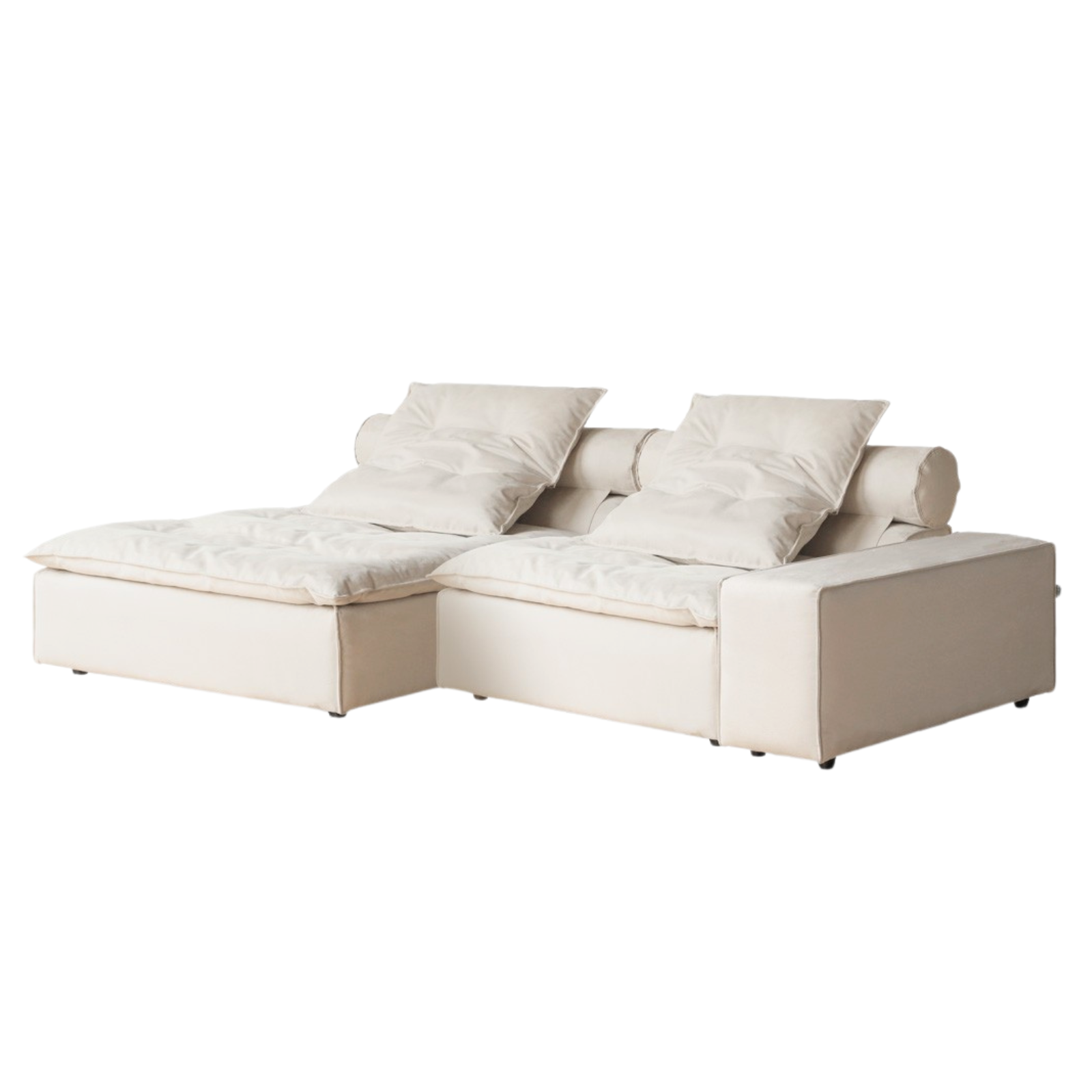 Fabric French cream style modular sofa