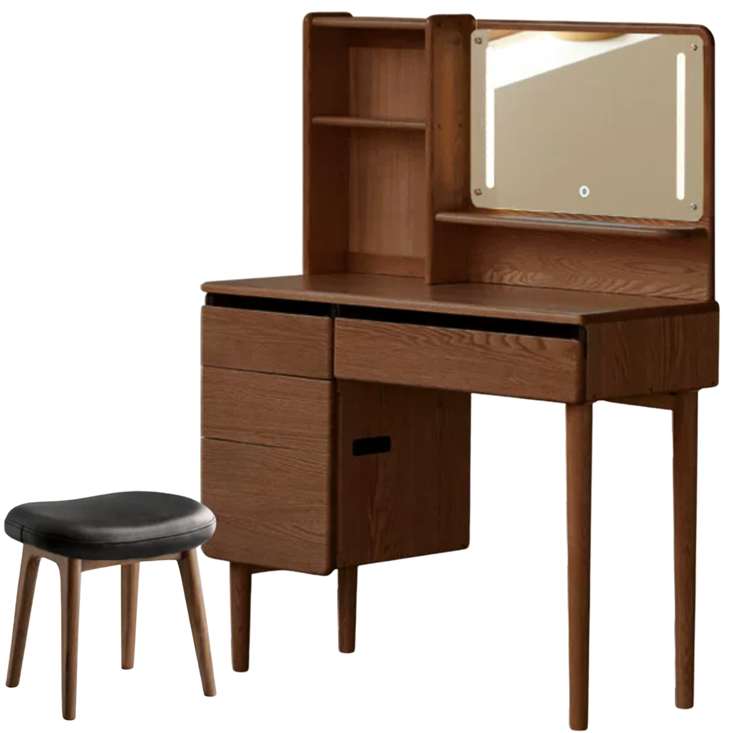 Oak Solid Wood Lighted Dressing Table