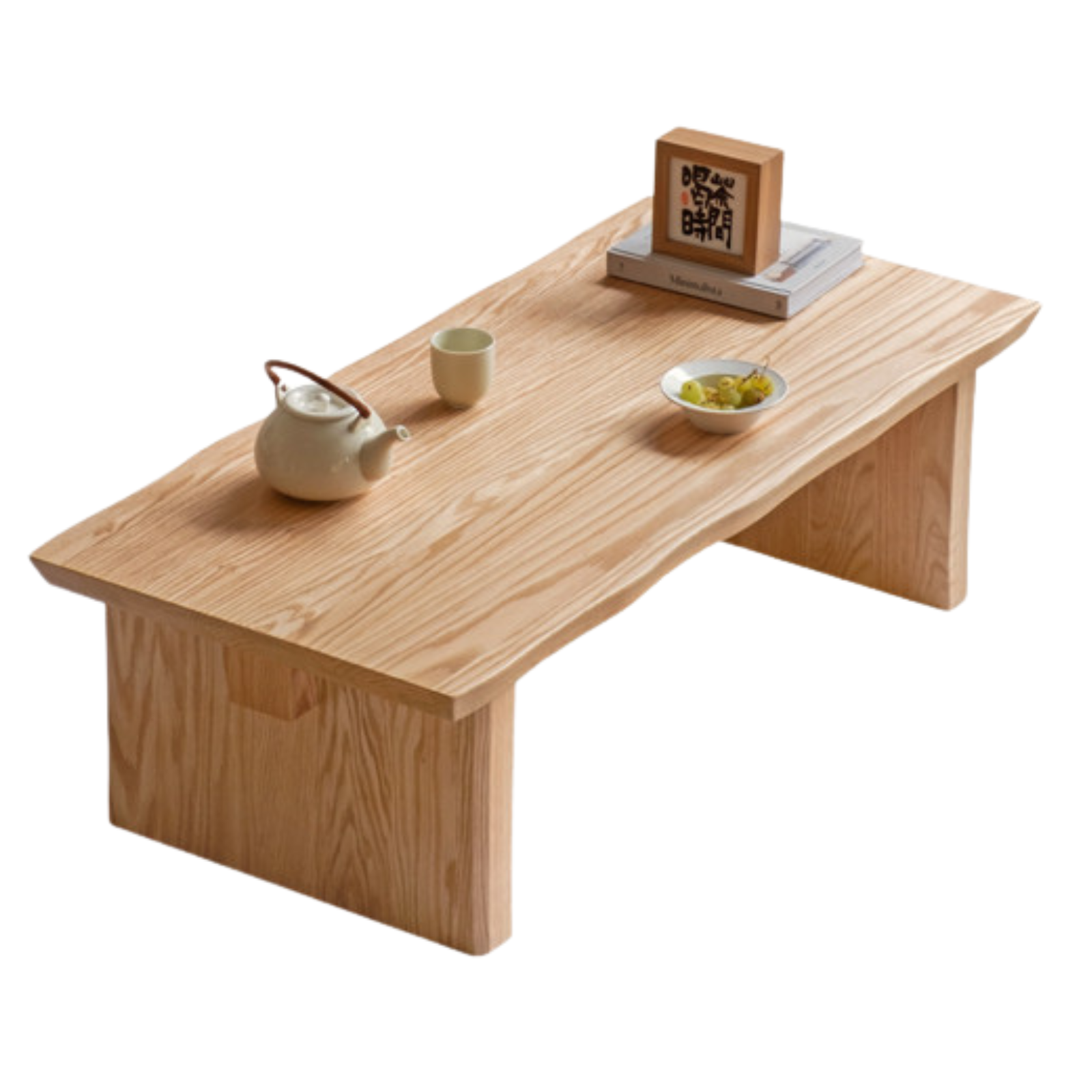 Ash, Birch, Oak solid wood minimalist square Japanese style tea table