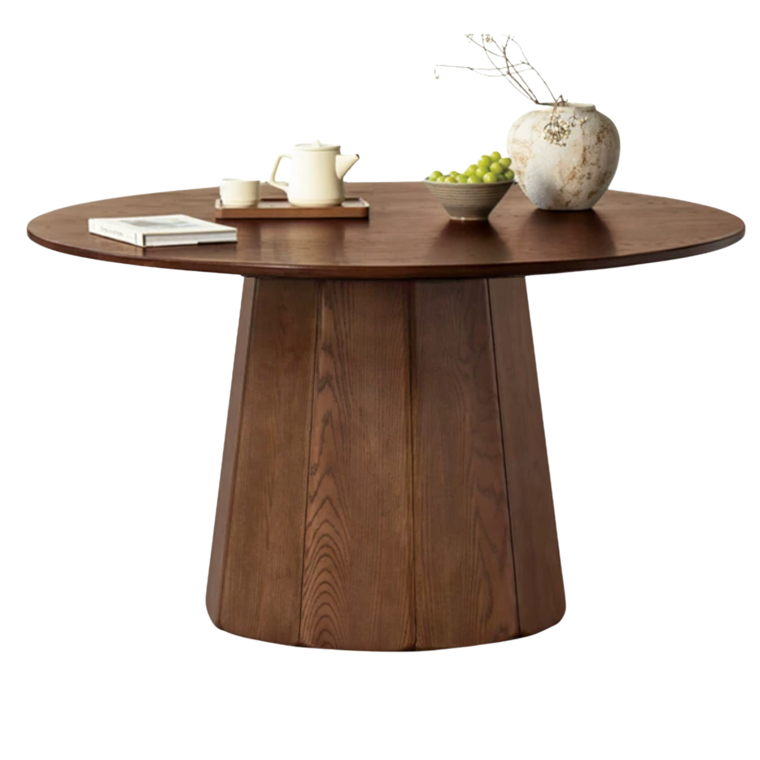 Ash, Black Walnut Solid Wood Modern Large Dining Table