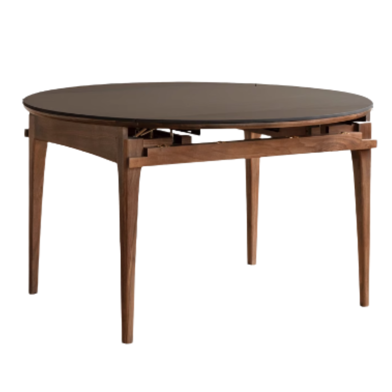 Black walnut, Oak  solid wood modern folding round dining table