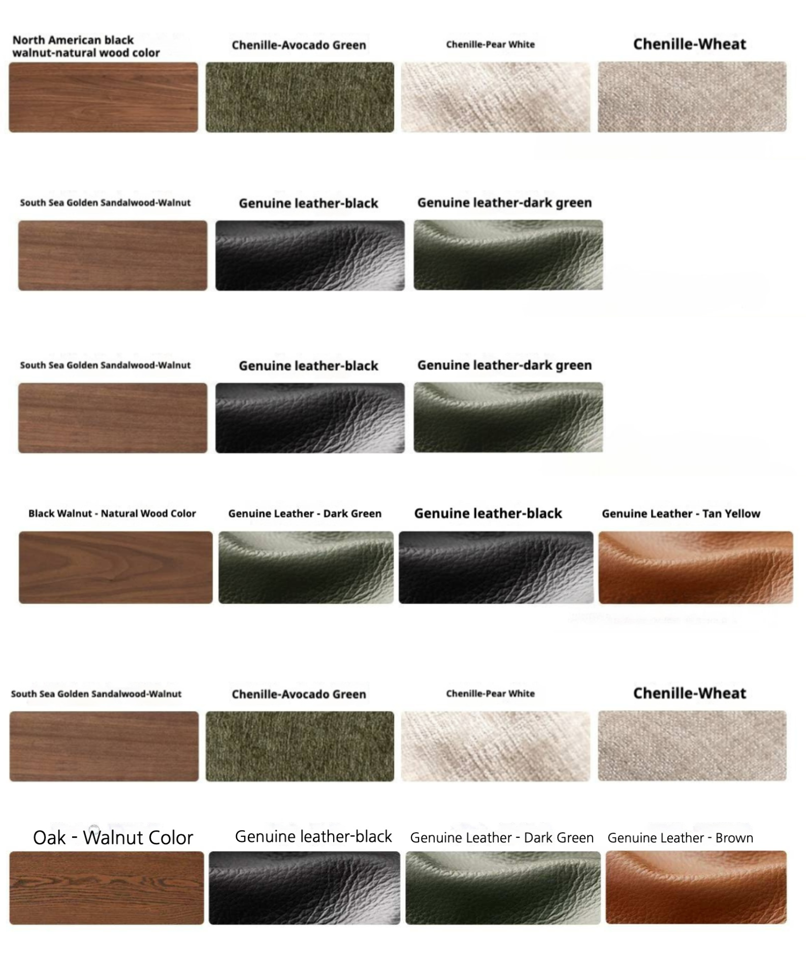 Black Walnut Solid Wood, Oak, Solid Sandalwood Genuine leather, fabric Sofa