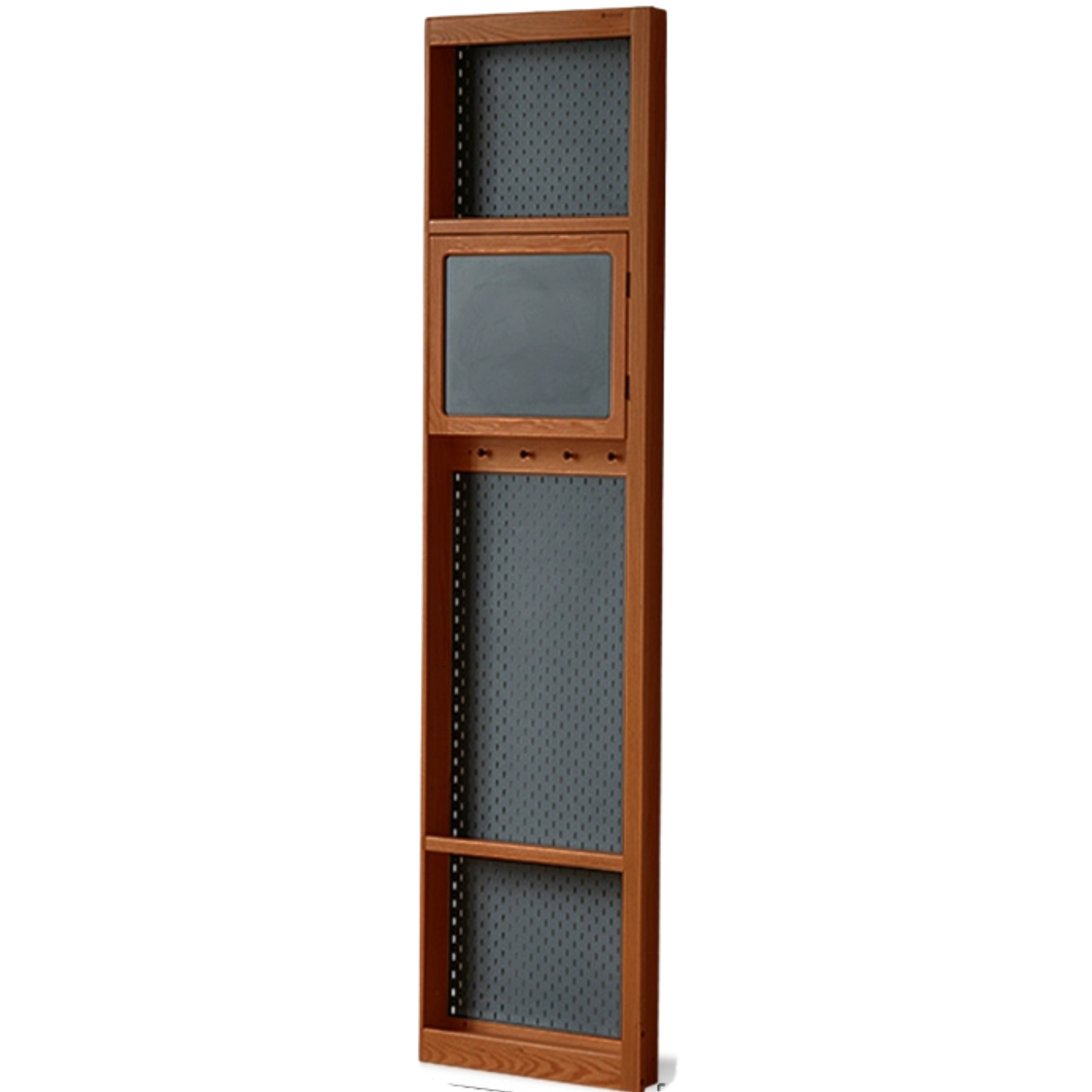 Cherry, Poplar Wood Medieval Style Corner Cabinet