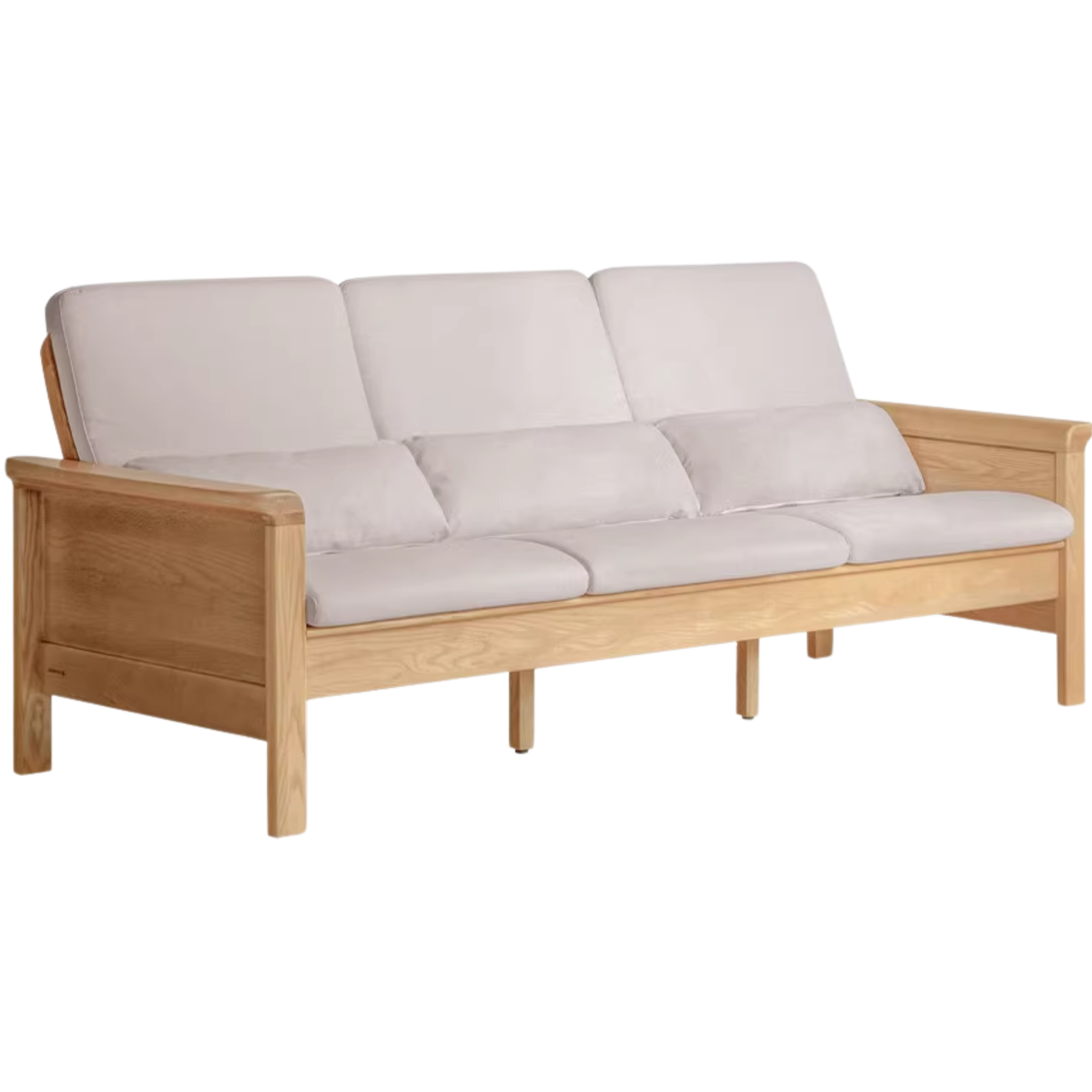 Ash Solid Wood Dual-purpose Fabric Sofa
