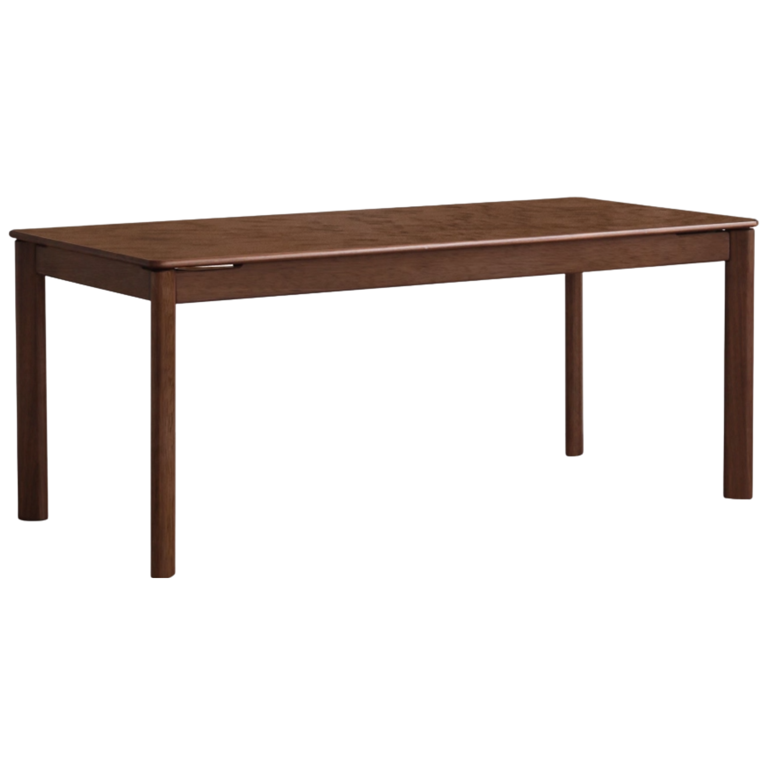 Black Walnut Wood, Sandalwood, Ash Solid Wood Modern Rectangular Table