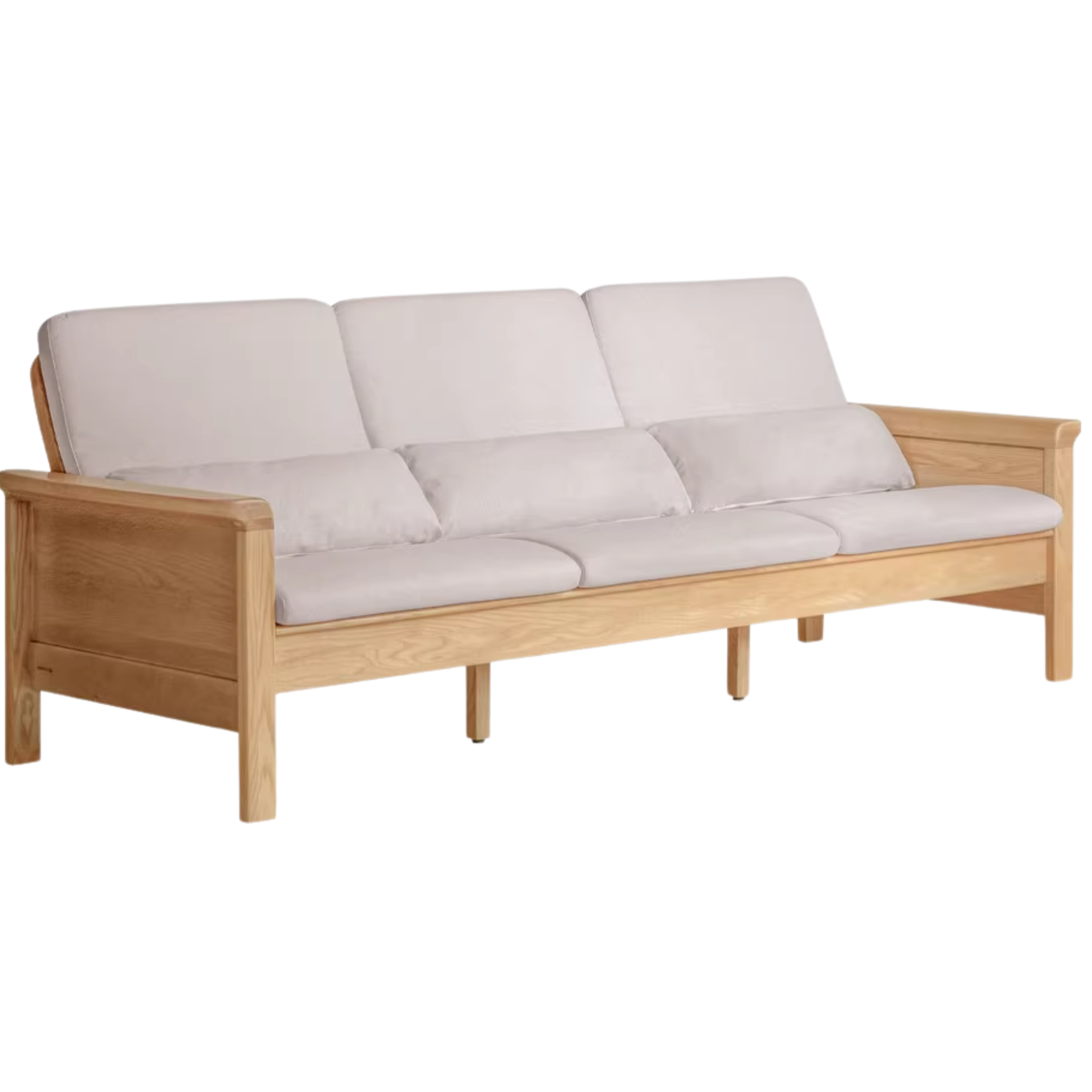 Ash Solid Wood Dual-purpose Fabric Sofa