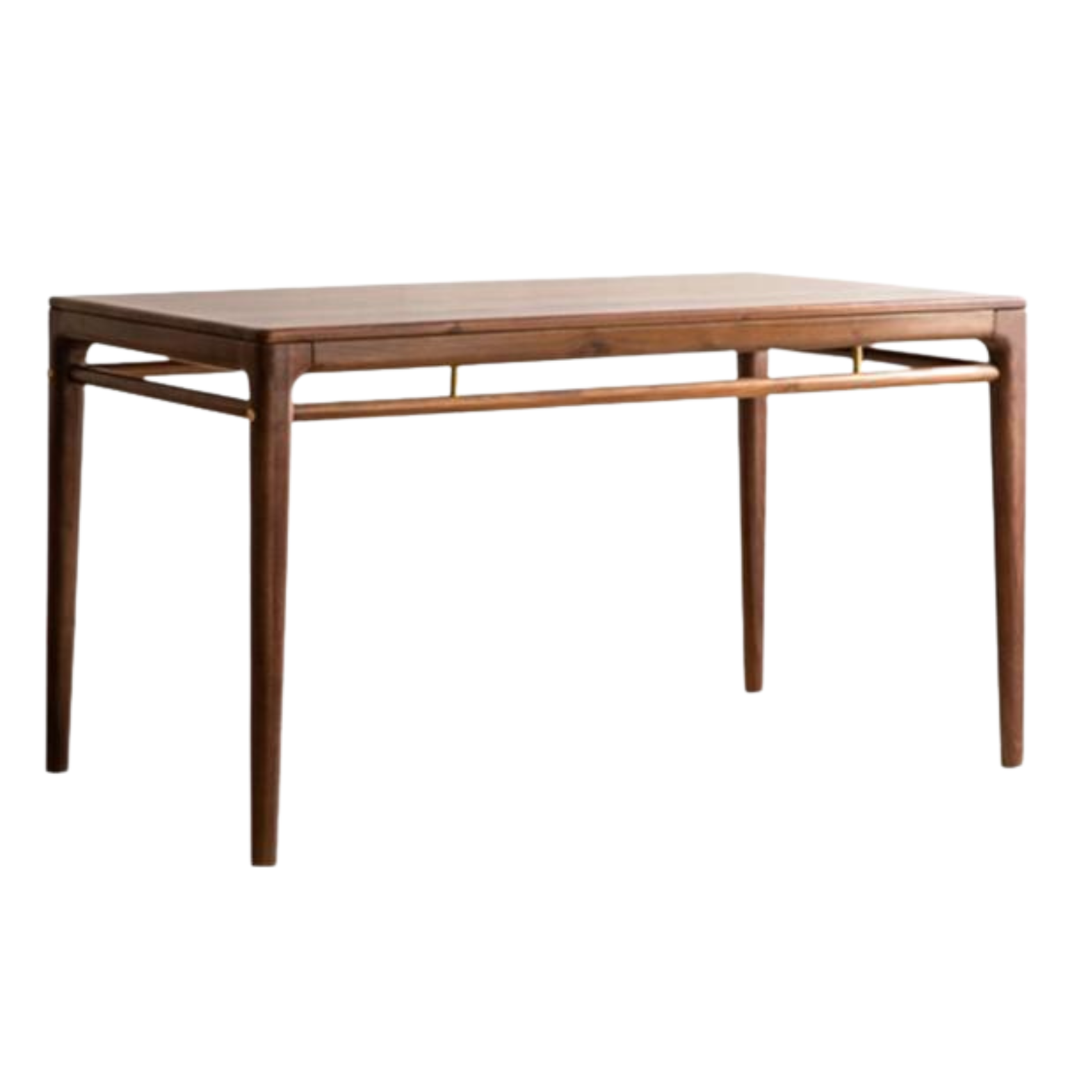 Black walnut solid wood dining table