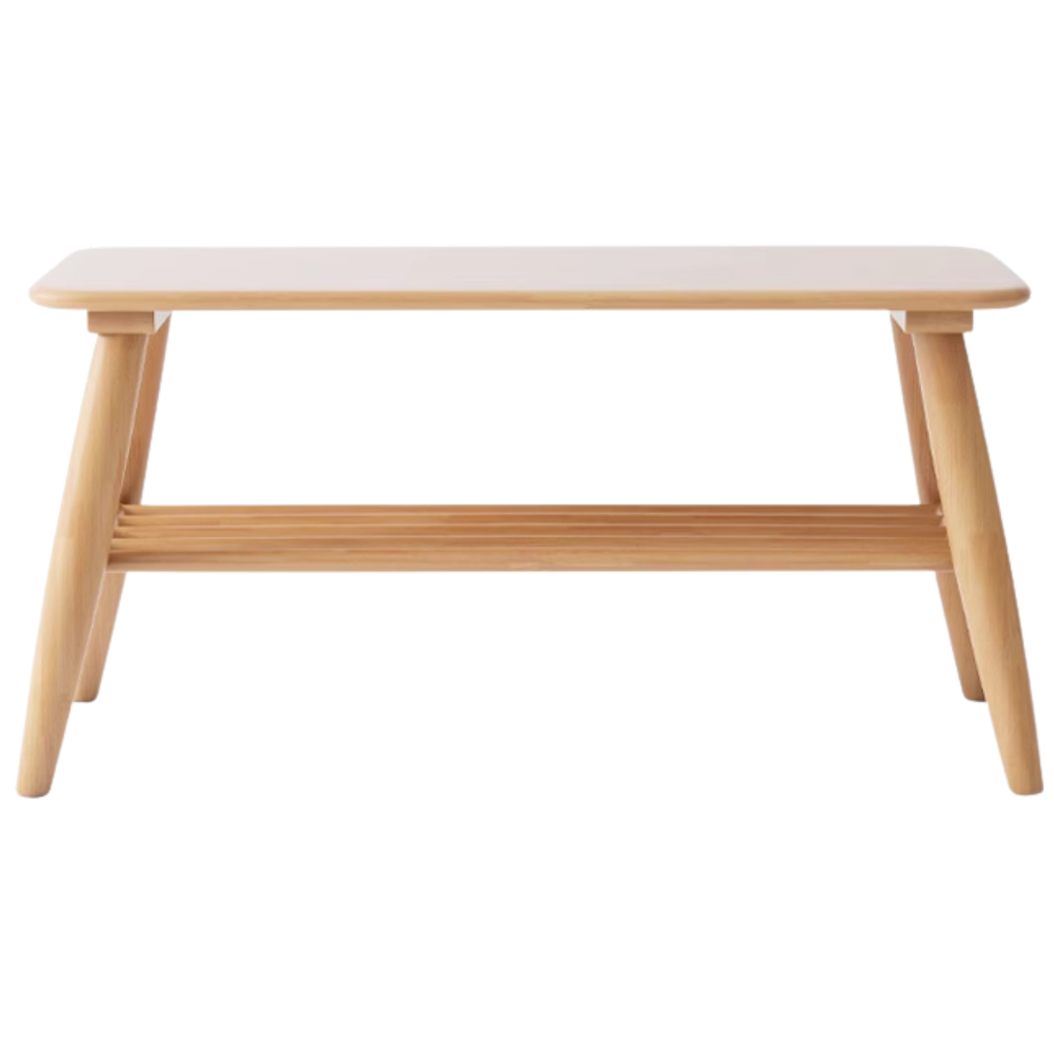 Oak,Rubber Solid Wood Shoe Bench