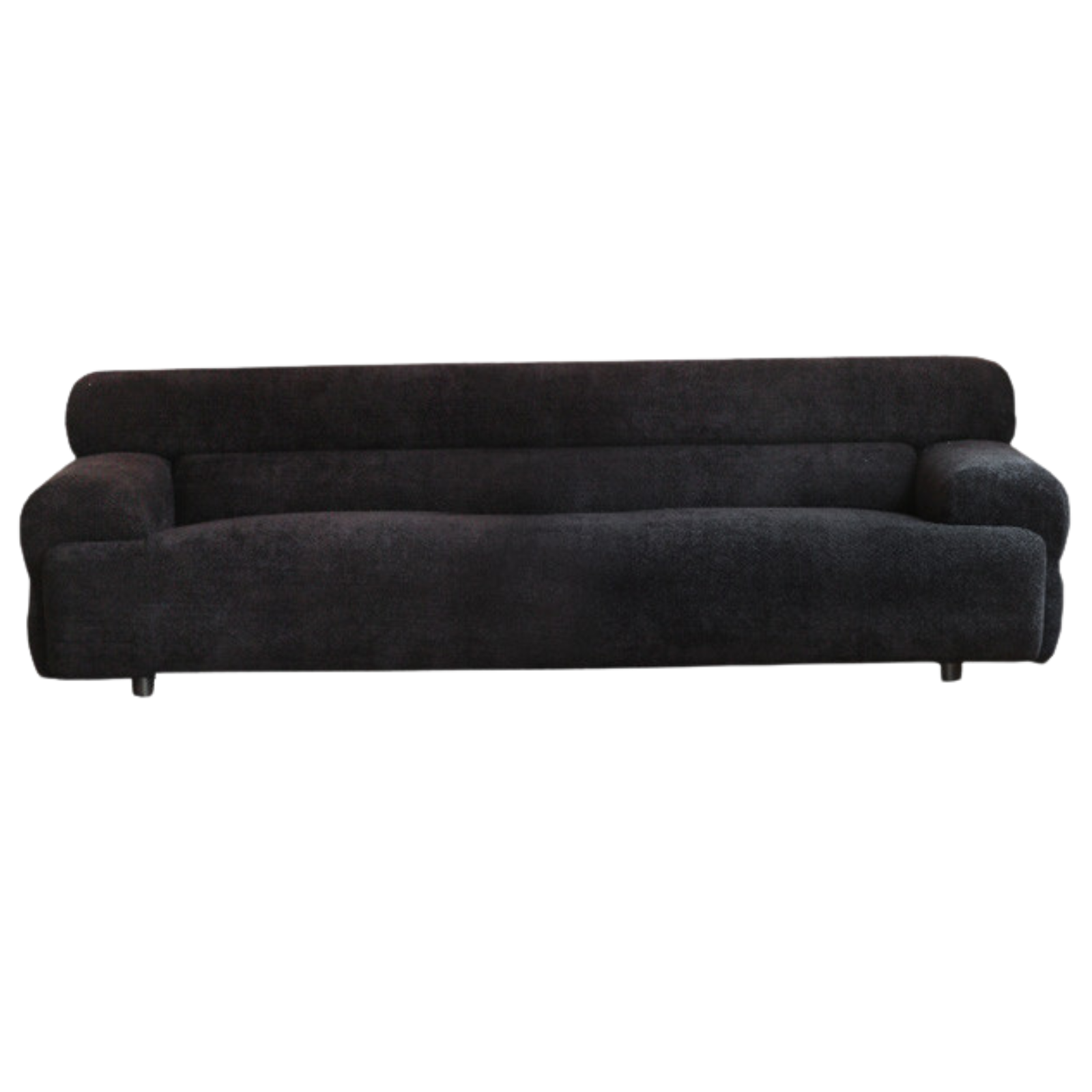 Velvet three-seat modular fabric sofa