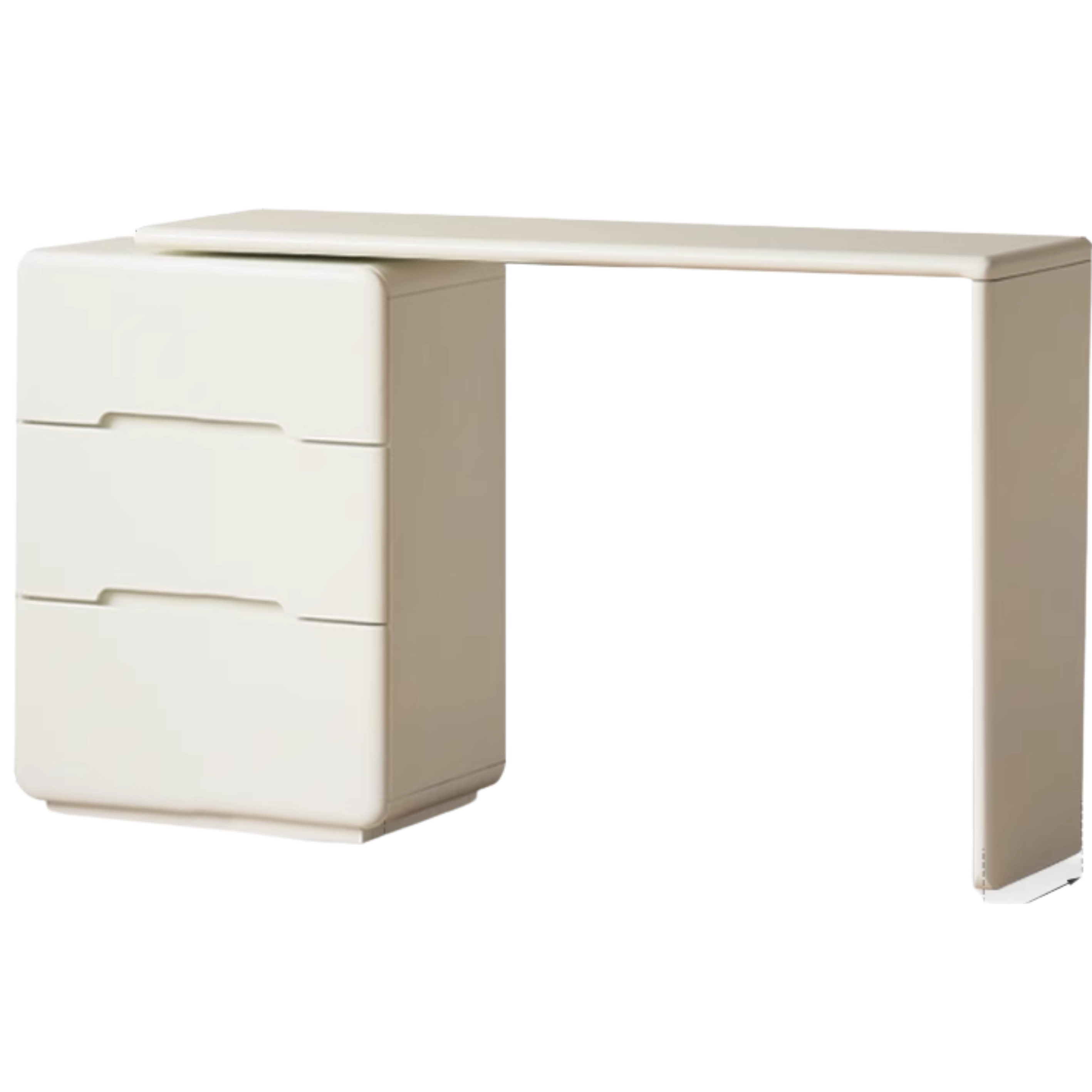 Tulip Tree, Solid Rubberwood Cream Air Makeup Table