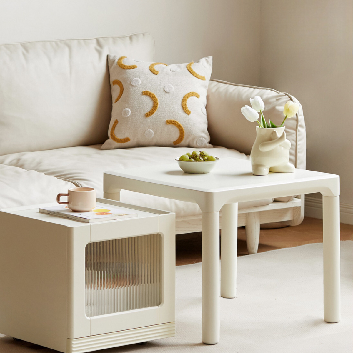 Tae Table solid wood tea table modern simple small apartment Nordic living room ...