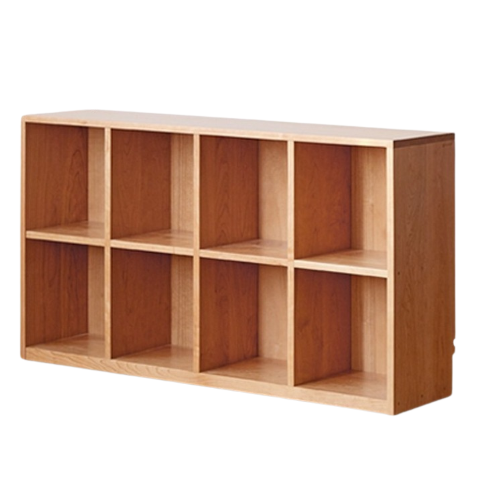 Cherry solid wood vintage floor storage bookcase<