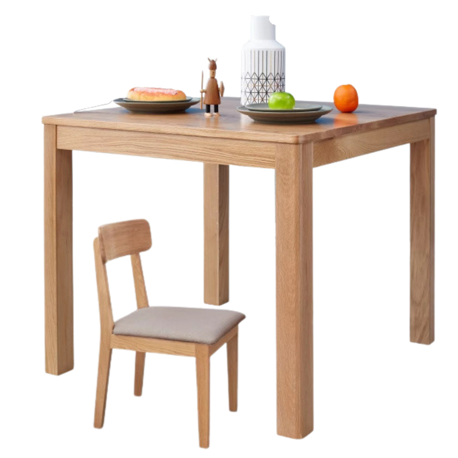 Oak solid Wood Dining Table Square ,