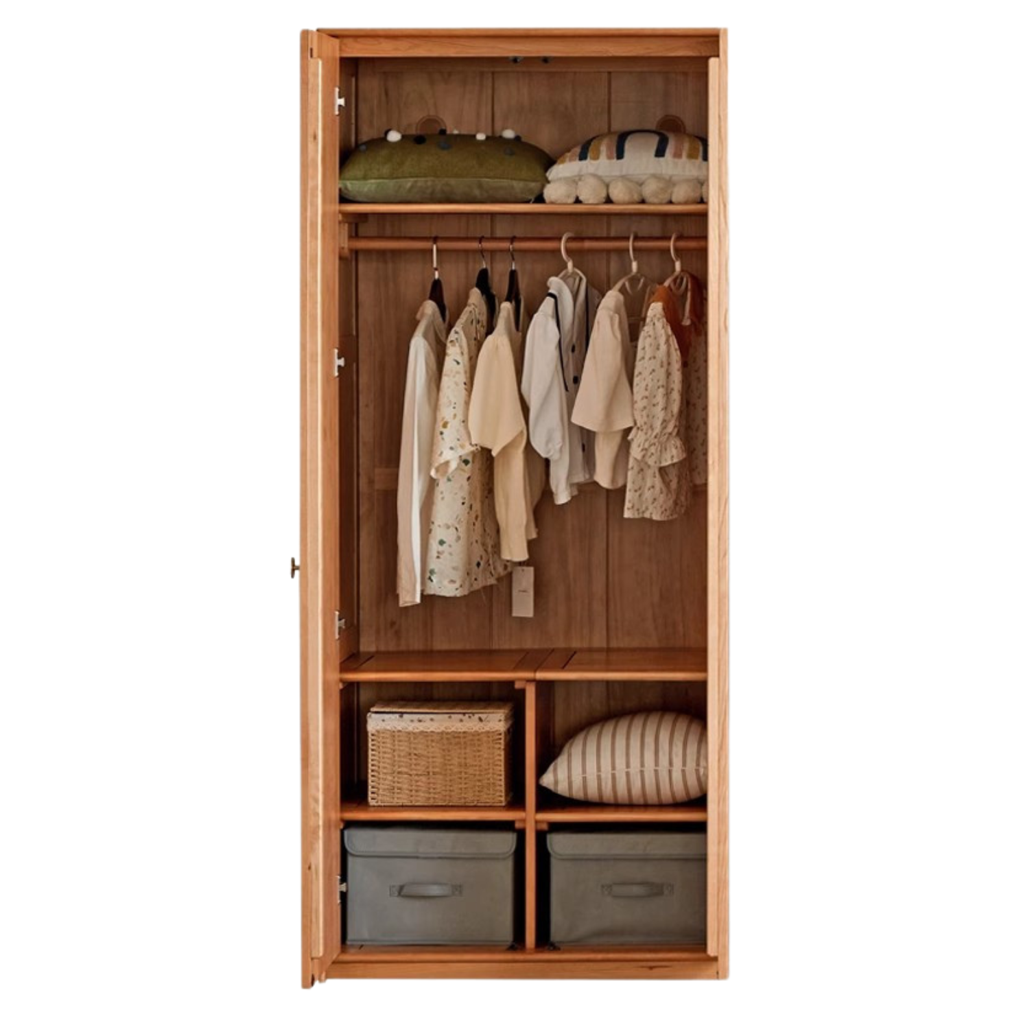 Сherry solid wood Exquisite Wardrobe ::