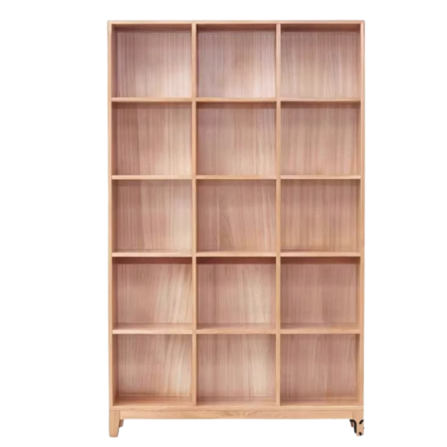 Oak Solid Wood Floor To Ceiling Bookshelve