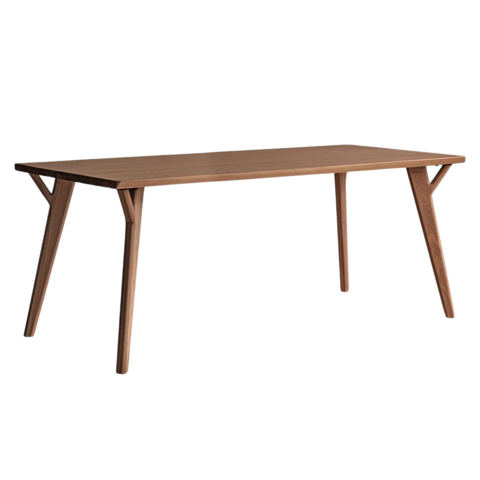 Ash Solid wood dining table rectangular walnut color ,