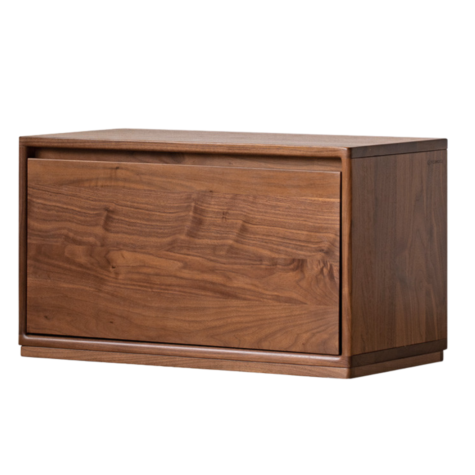 Black walnut Solid wood TV cabinet modern module combination storage<