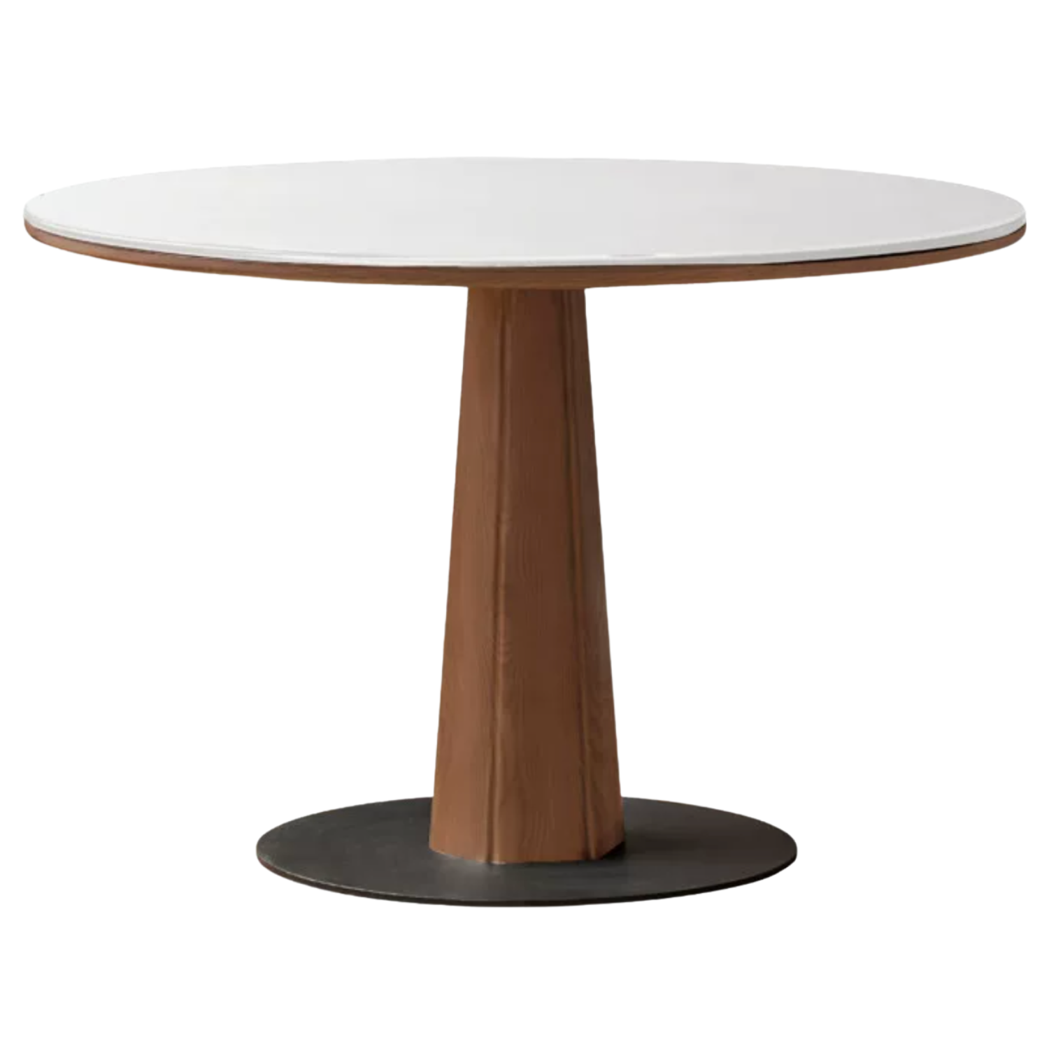 Black Walnut, Ash, Sandalwood Solid Wood Round Dining Table
