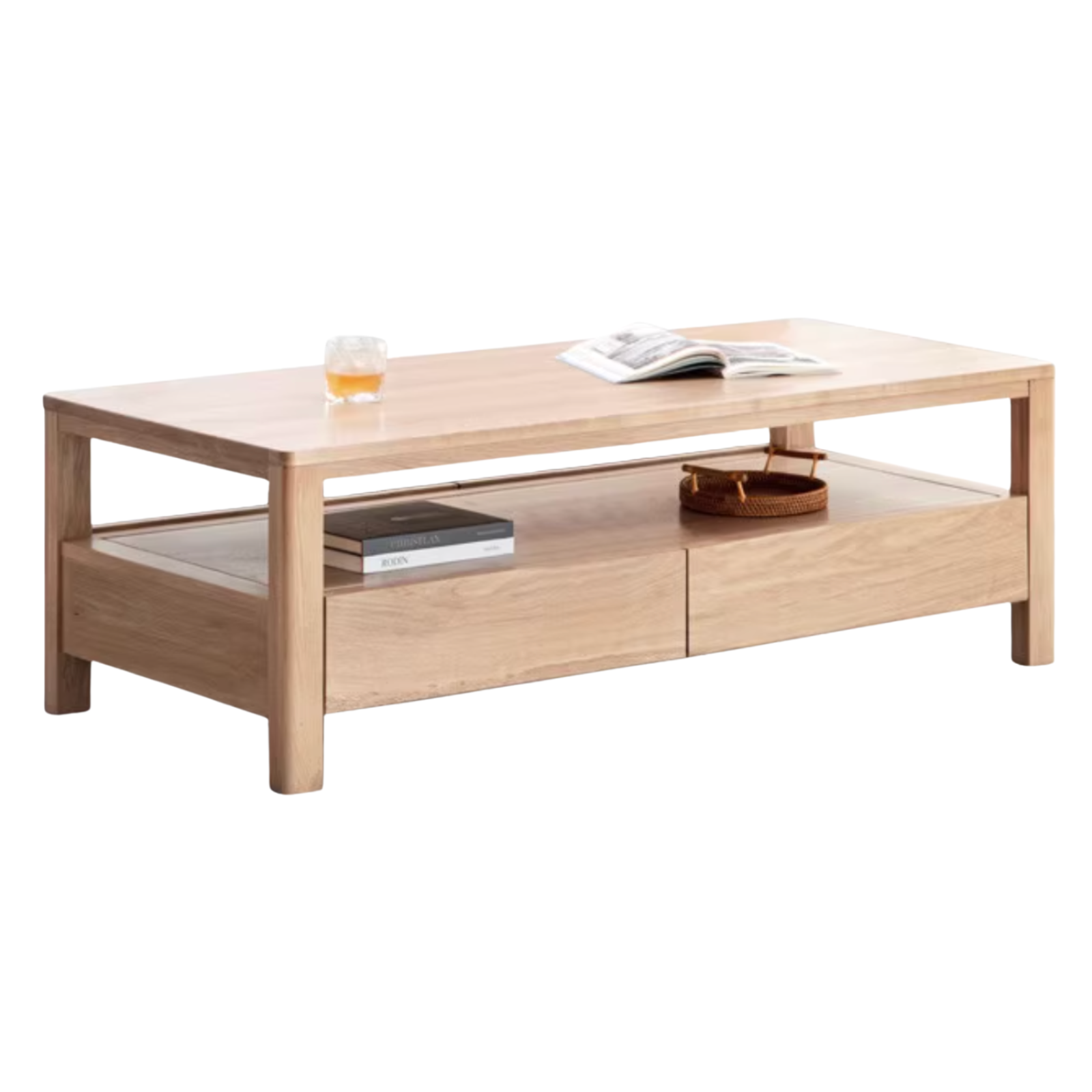 Oak, Ash Solid Wood Luxury Coffee Table