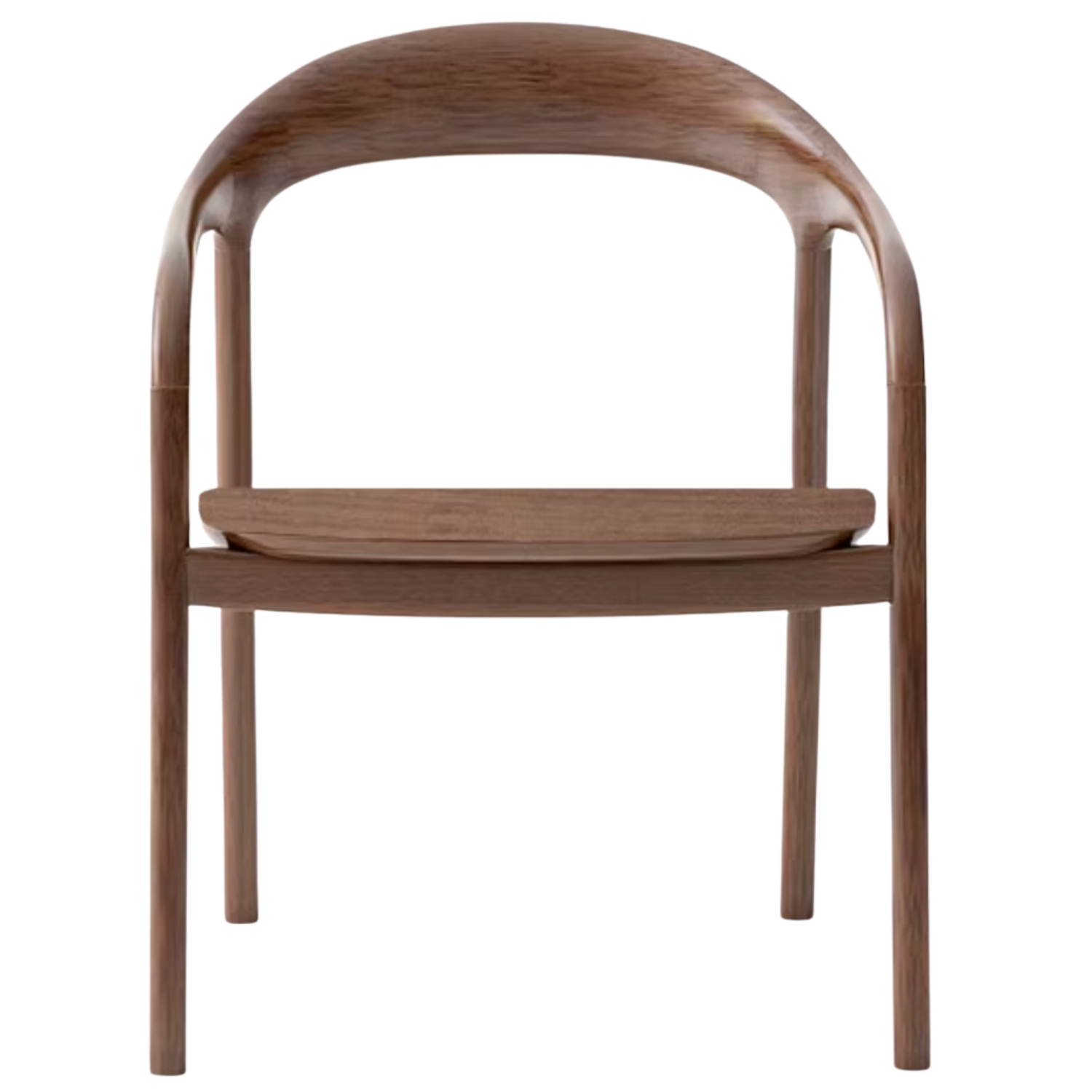 Black Walnut, Ash Solid Wood First Layer Cowhide Horn Chair