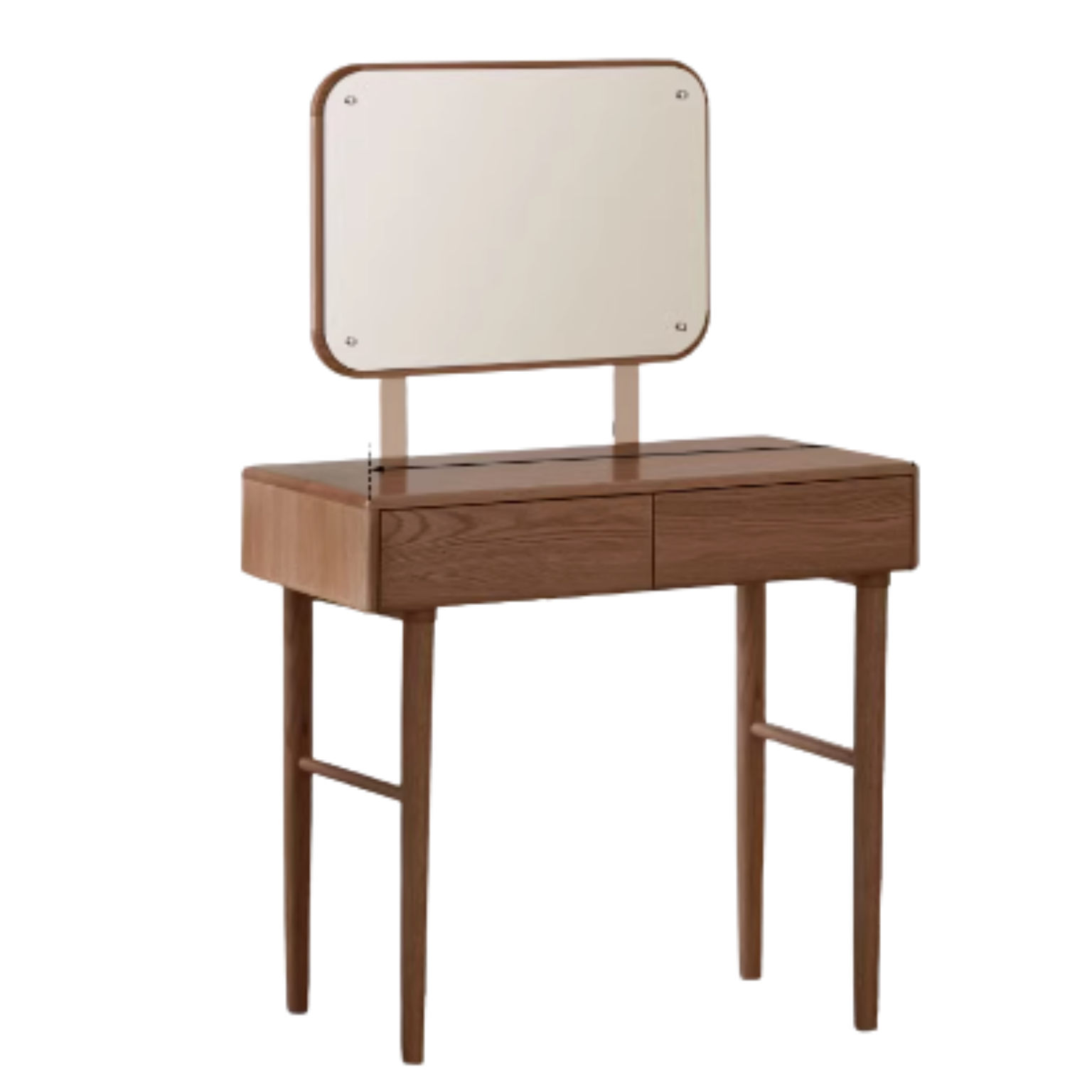 Oak solid wood retractable dressing table modern