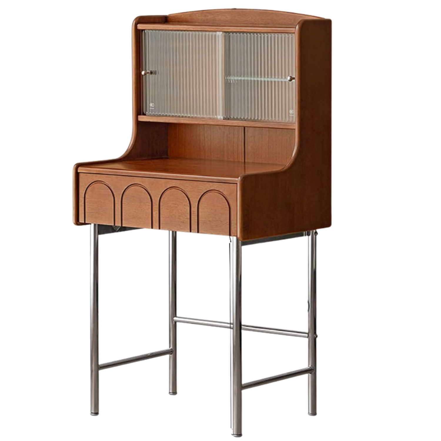 Rubberwood, Poplar Solid Wood Vanity Table