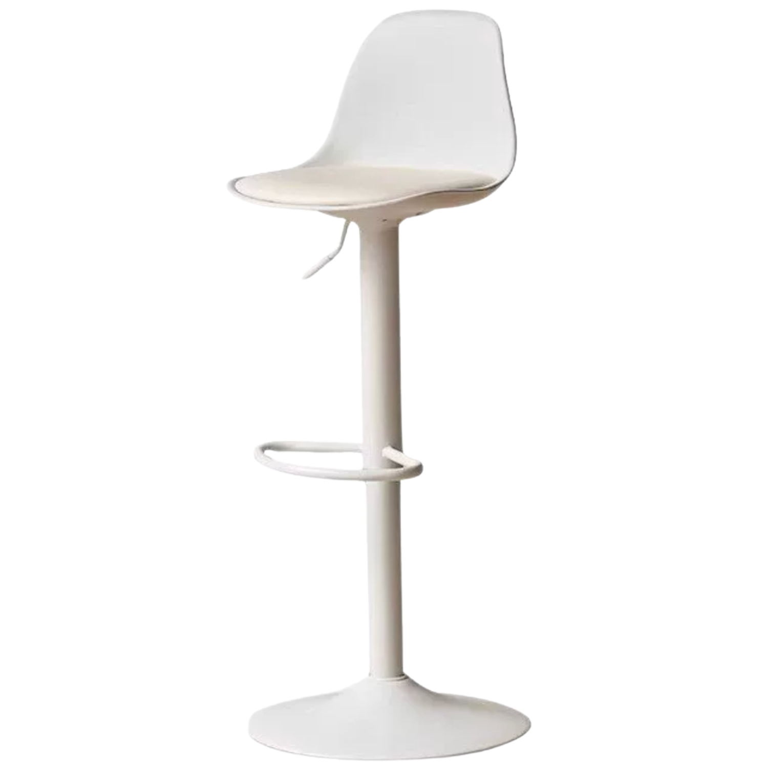Organic Leather Modern Bar Chair