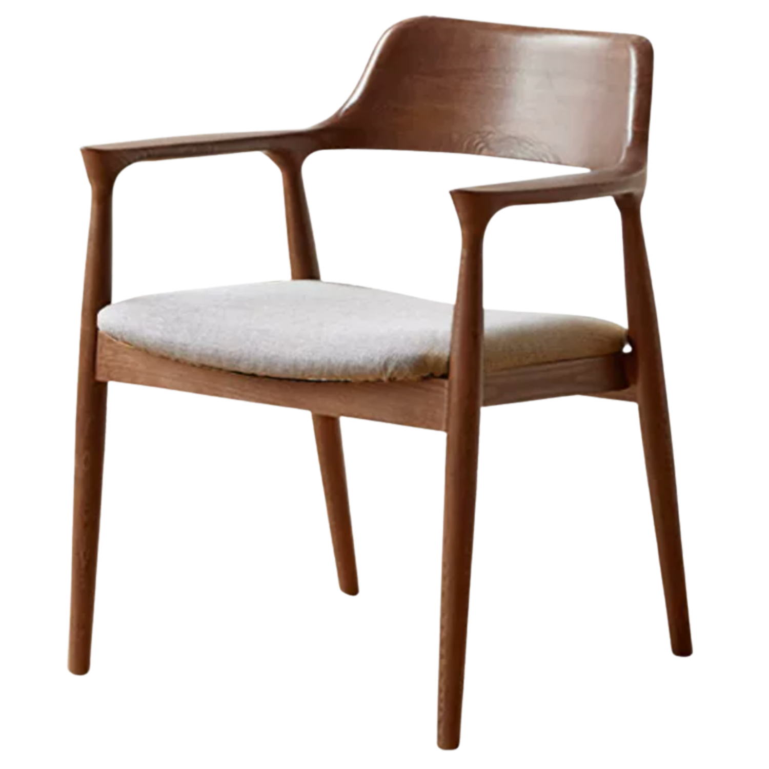 4 pcs -Ash solid wood Sculptural Wishbone-Style Dining Chair