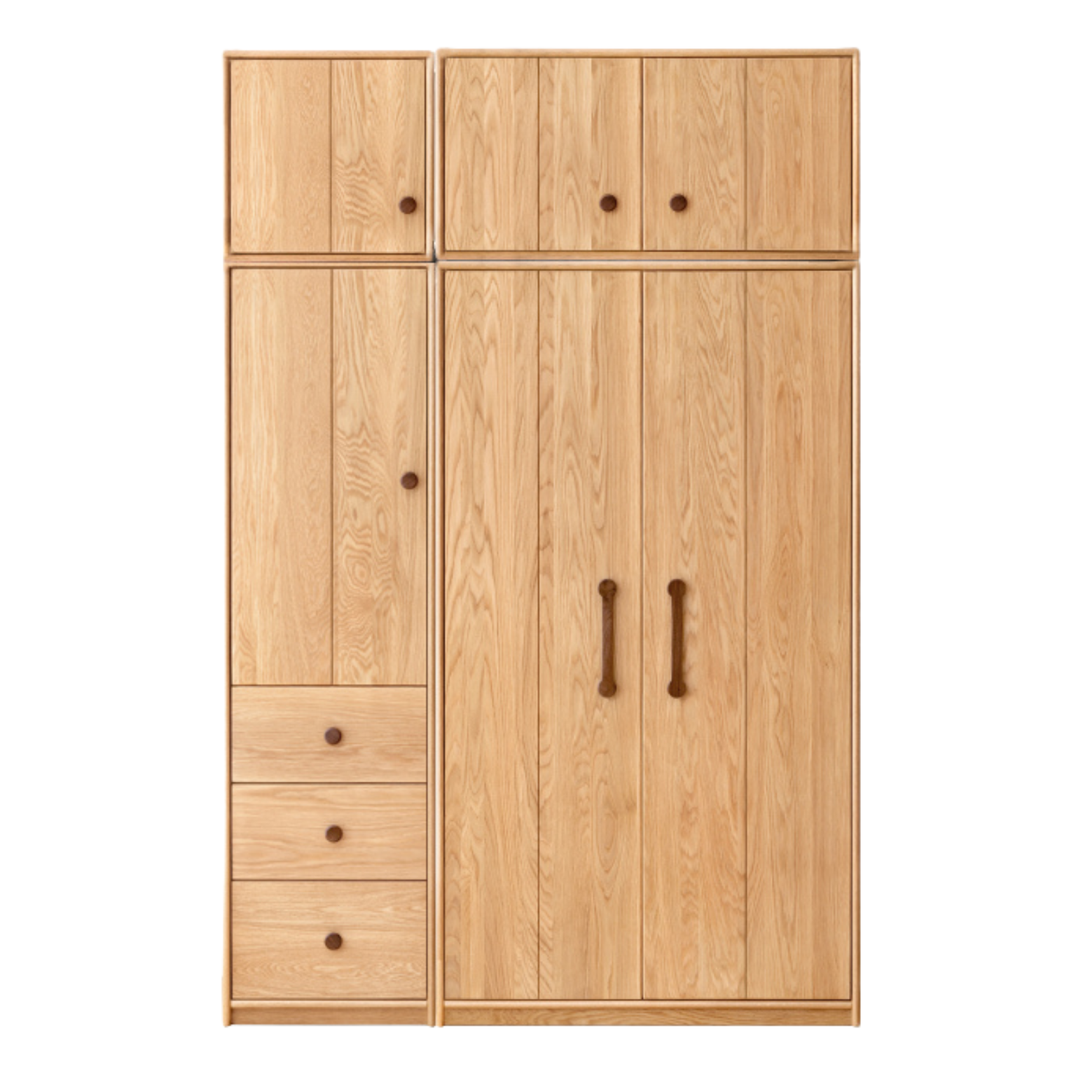 Oak solid wood Kids wardrobe: