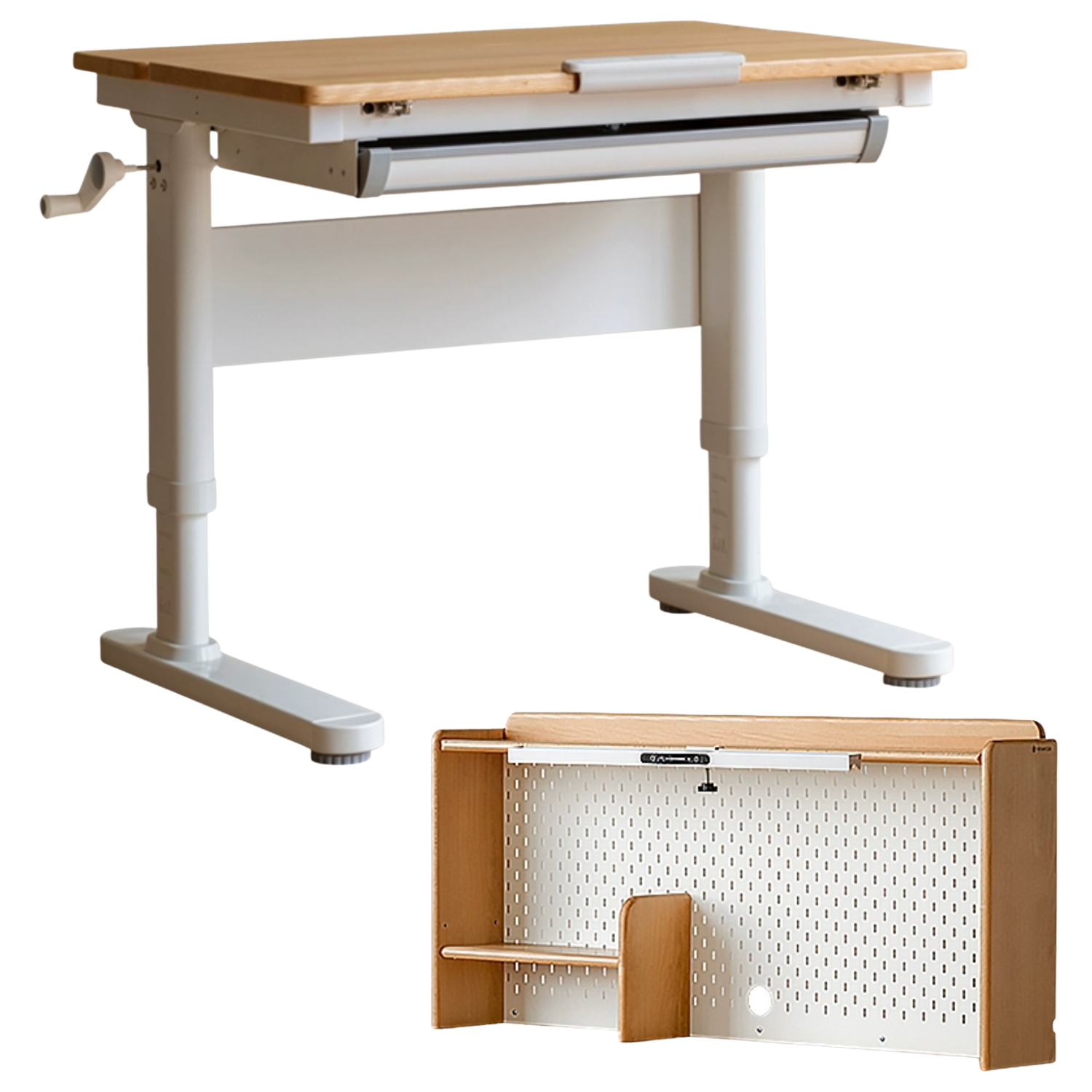 Beech Solid Wood children's Lifting Study Desk