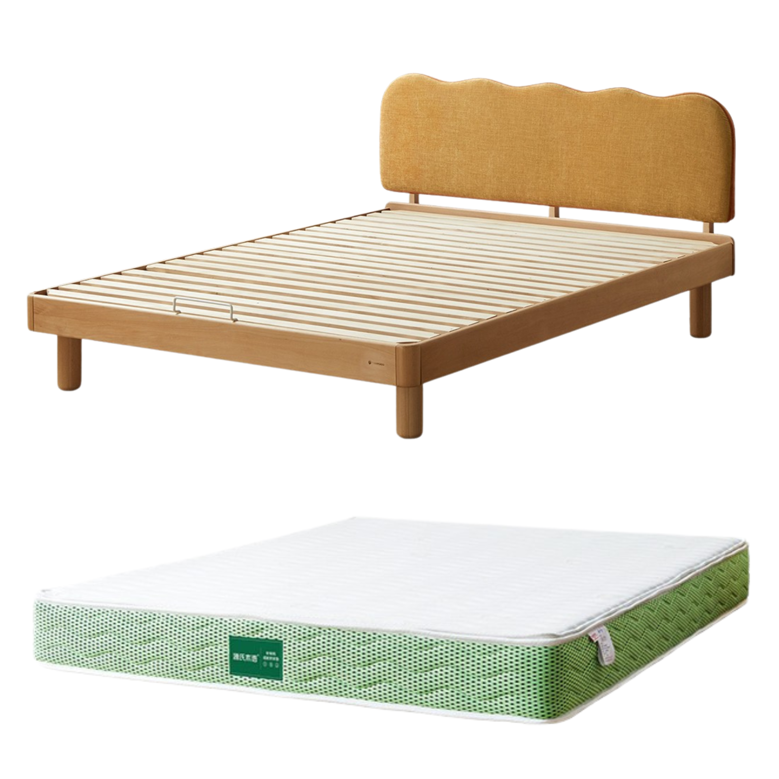 Beech Solid Wood Children's Modern Soft Bed