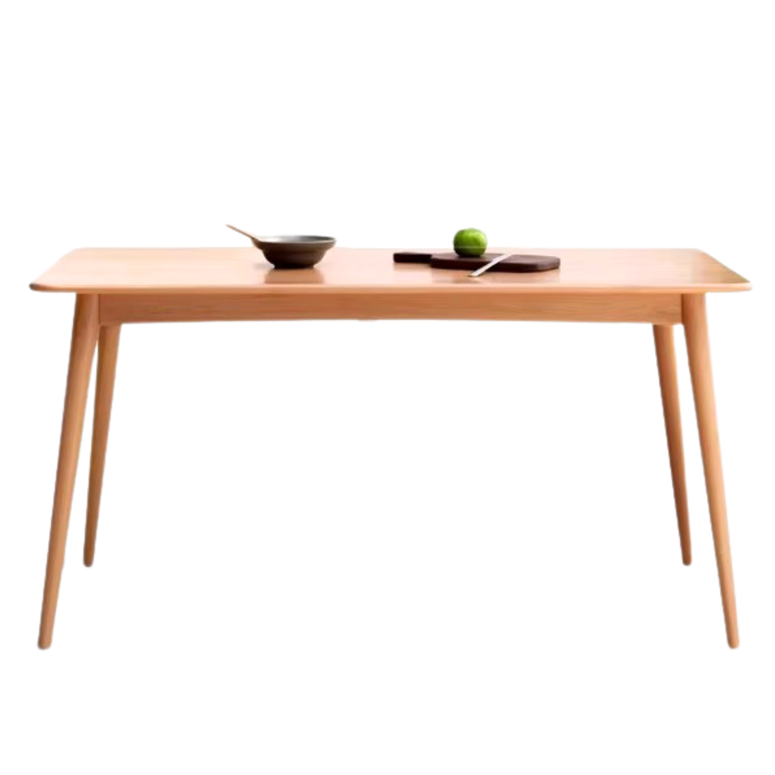 Beech solid wood dining table,