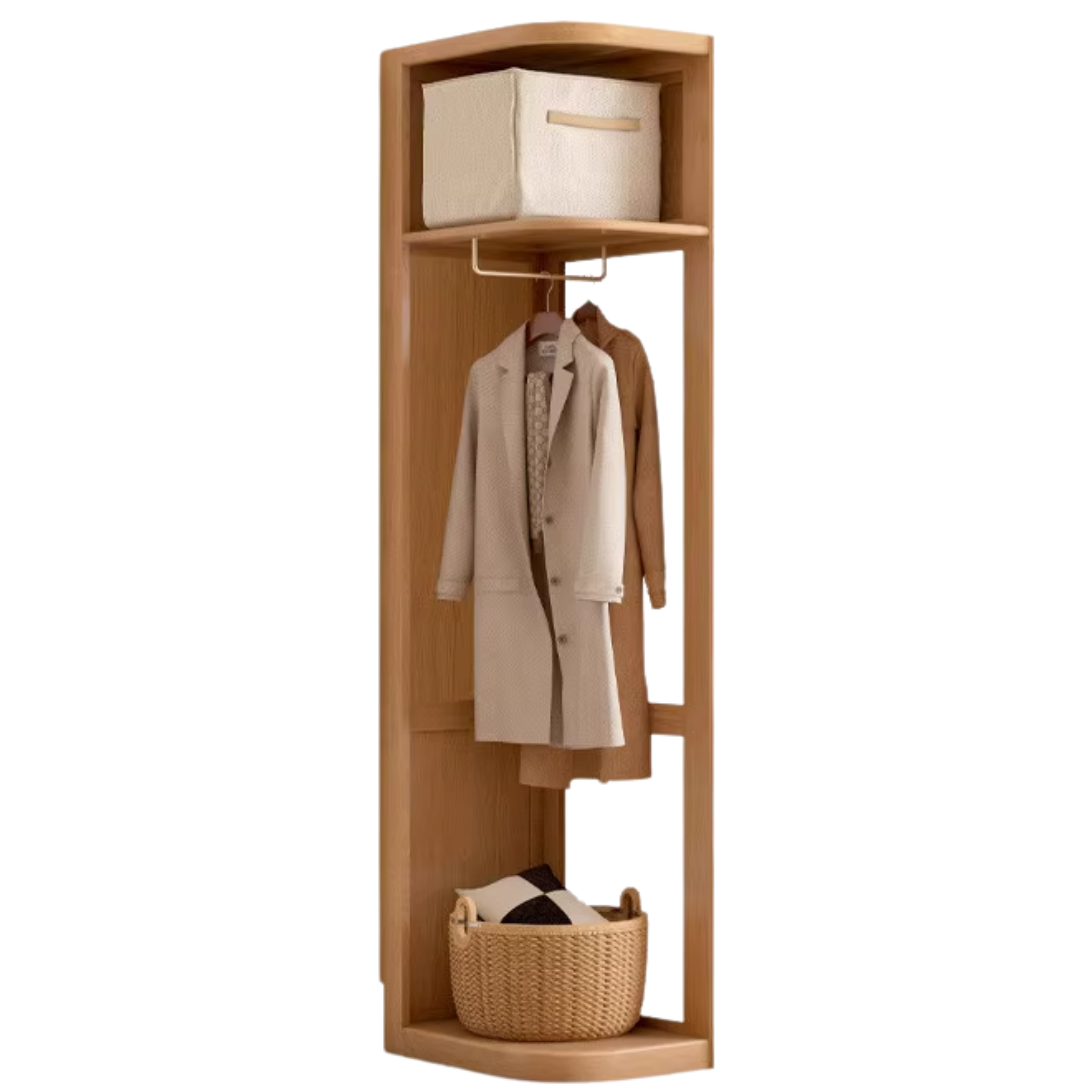 Oak Solid Wood Sliding Door Wardrobe
