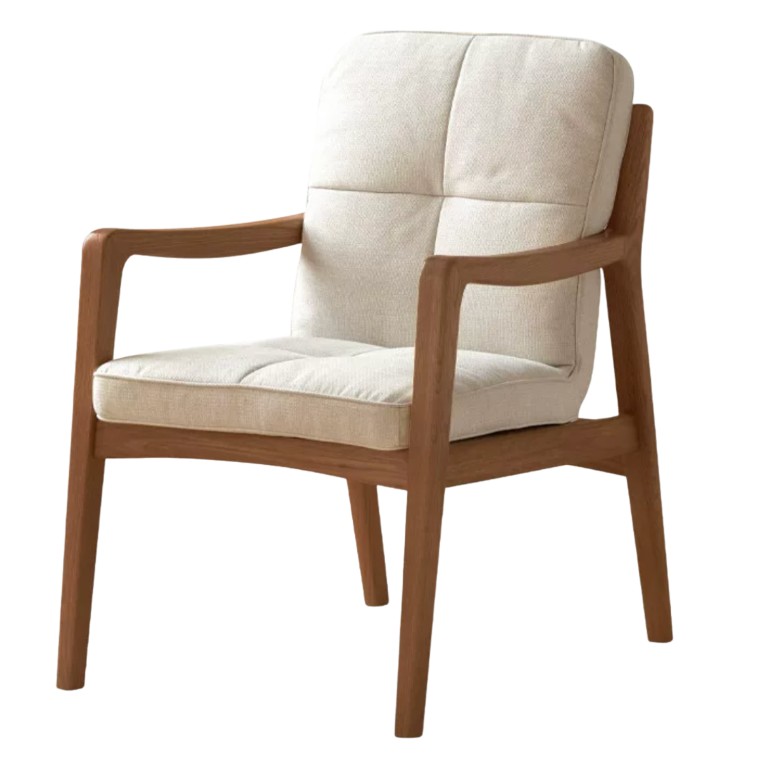 Black Walnut, Oak Solid Wood Modern Style Chair