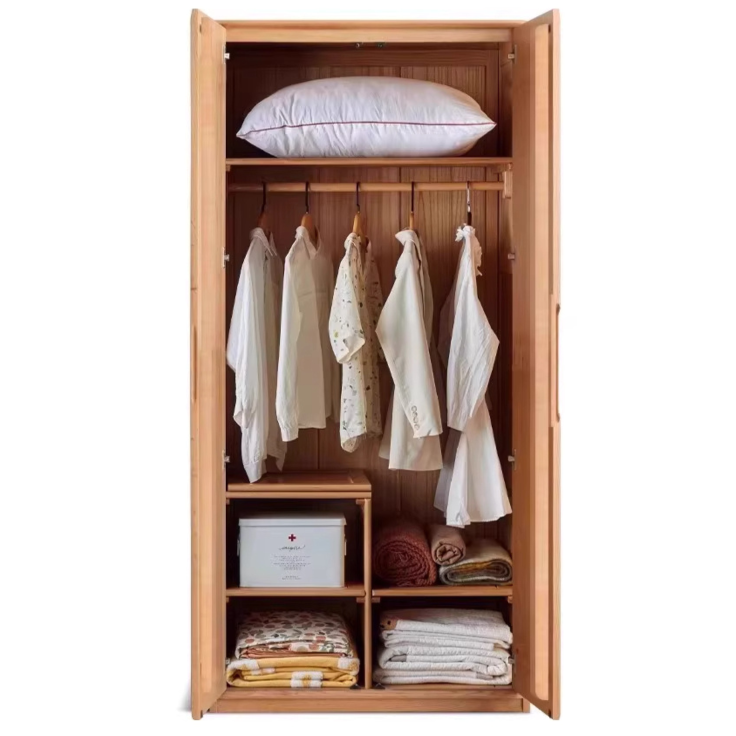 Oak solid wood Wardrobe ::