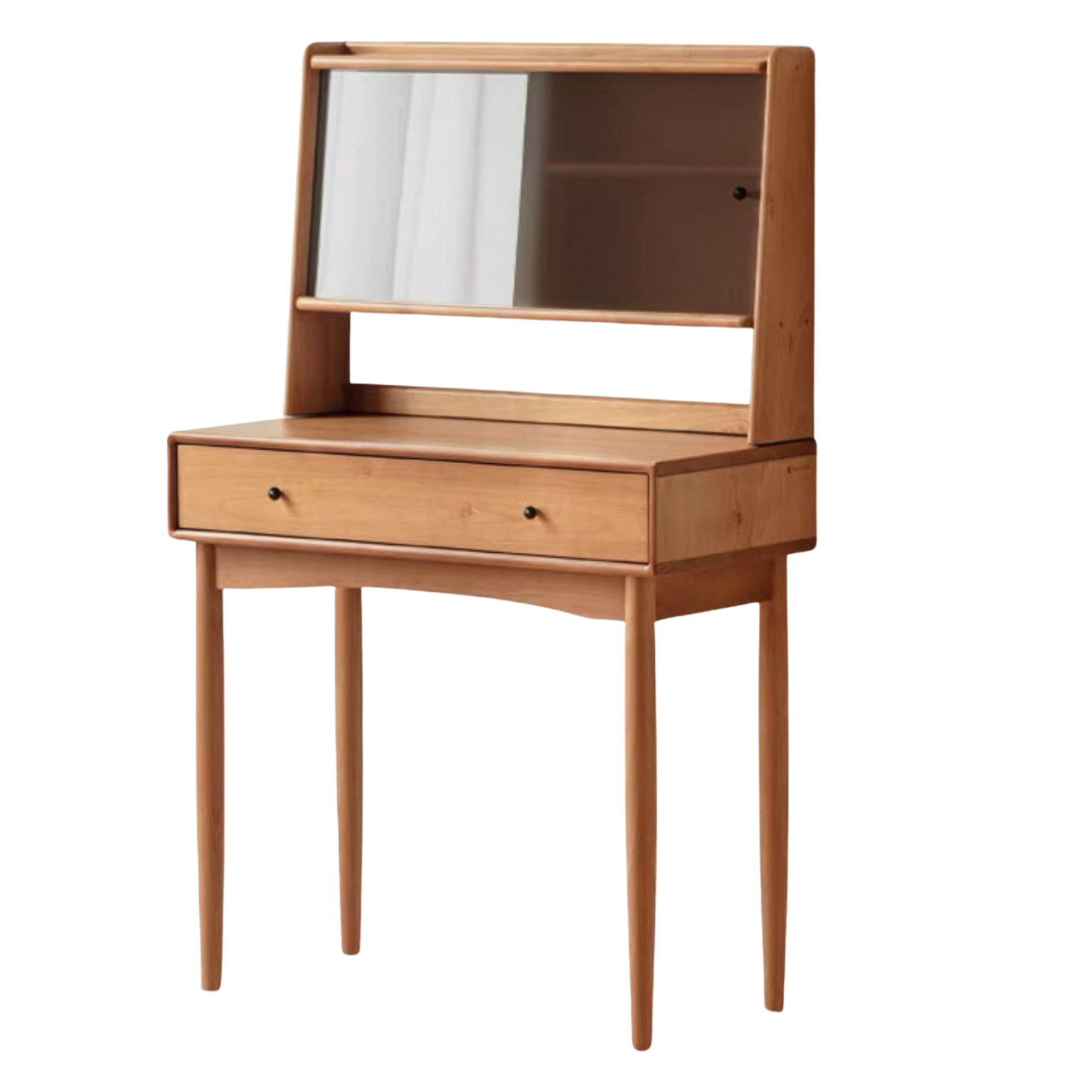 Cherry, Birch Solid Wood Multi-Functional Storage Vanity Table