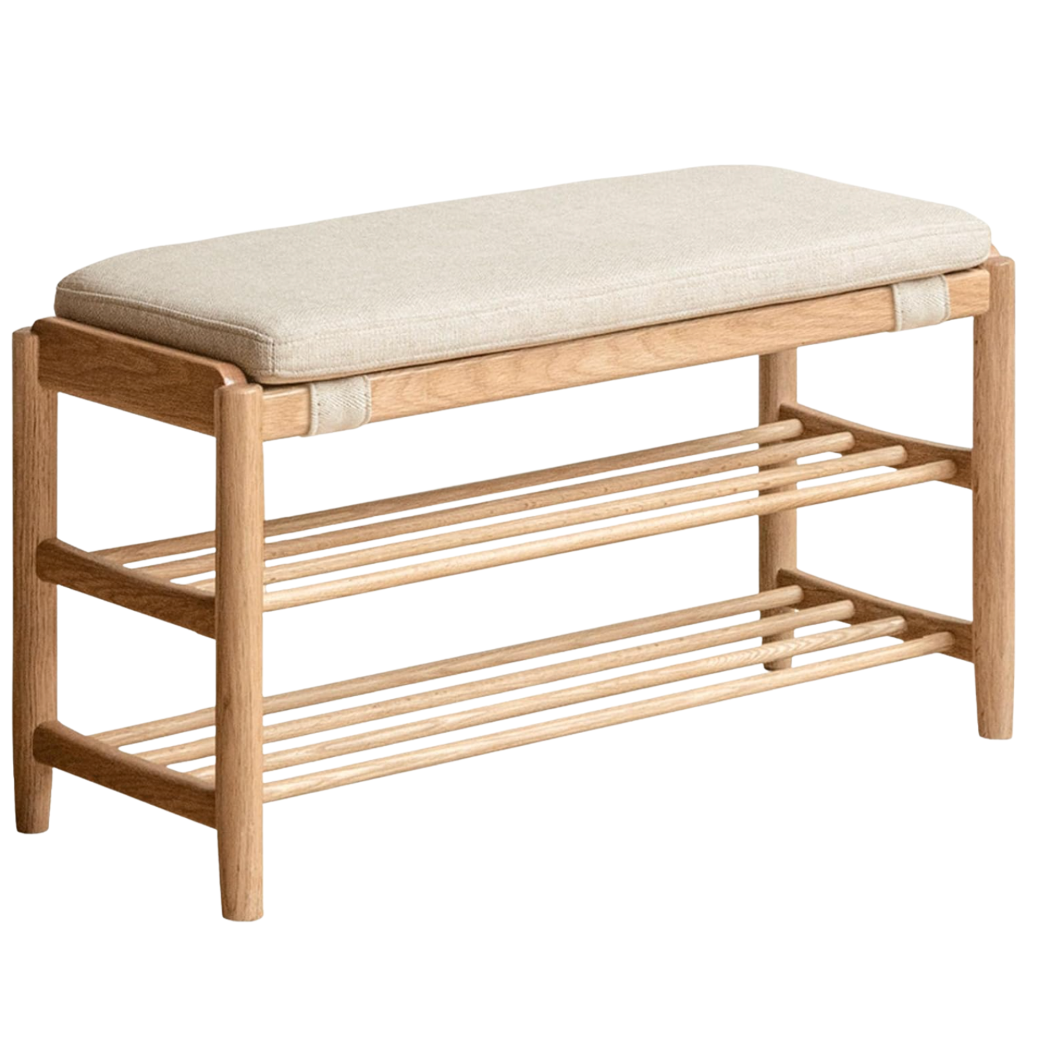 Oak Solid Wood Shoe Wearing Stool