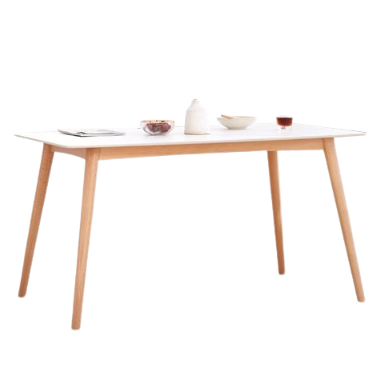 European Beech Solid Wood Modern Dining Table