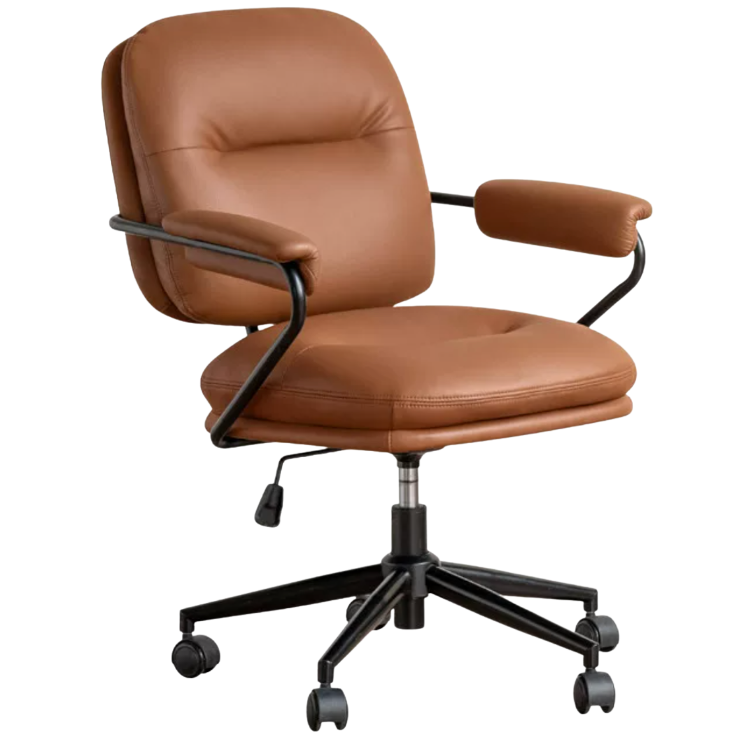 Leather Modern Liftable Armchair Office Chair