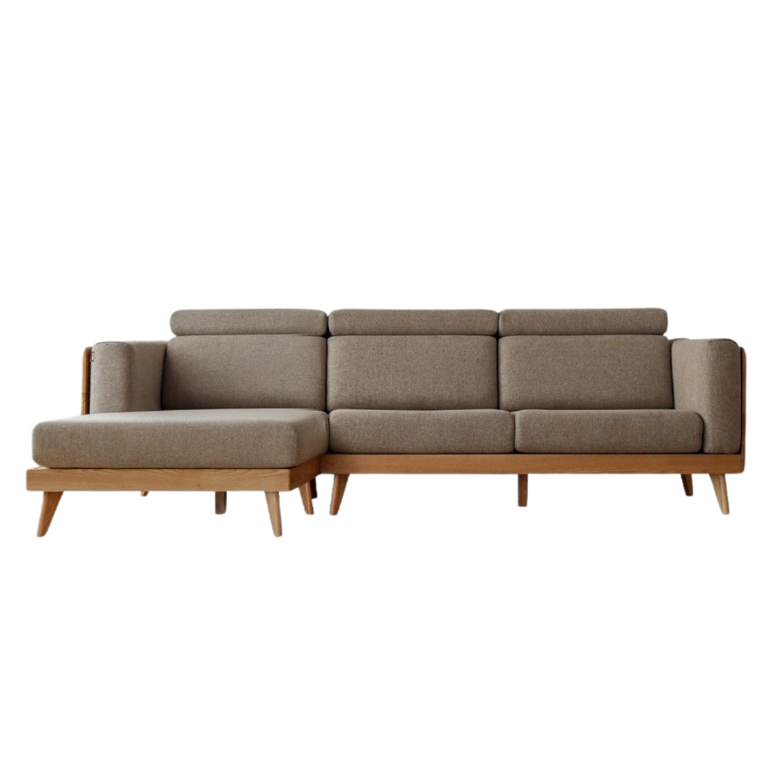 Oak solid wood modern Fabric sofa