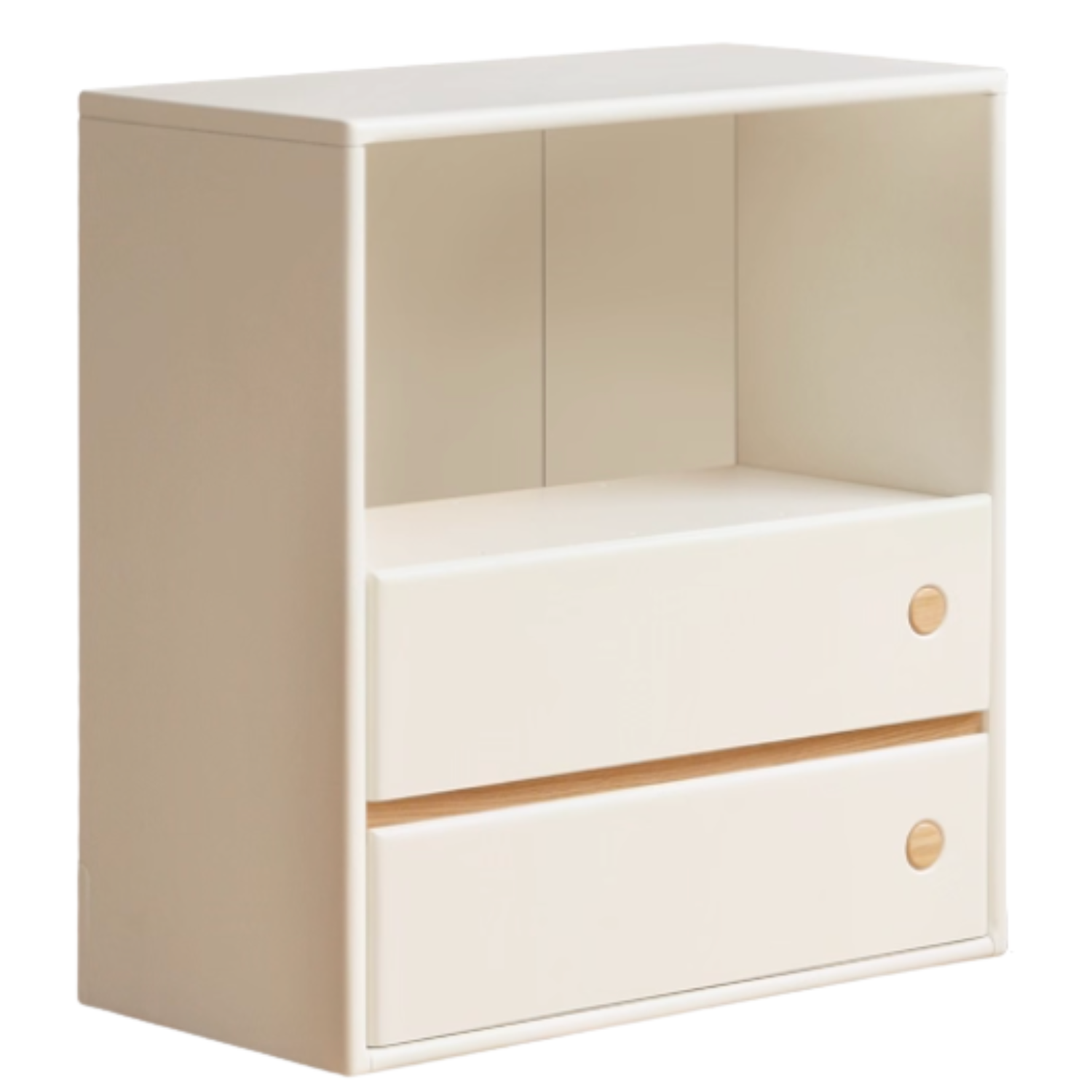 Solid Rubberwood Storage Multi-Functional Storage Bookcase.