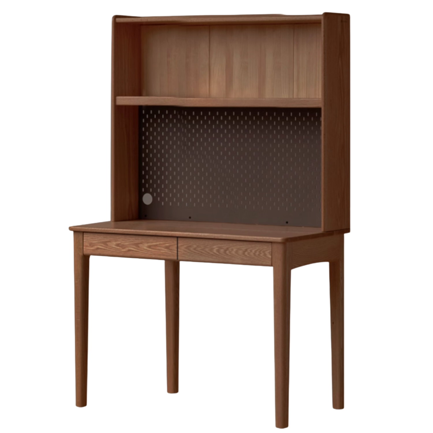 Black Walnut, Oak, Ash Solid Wood Desk Bookshelf