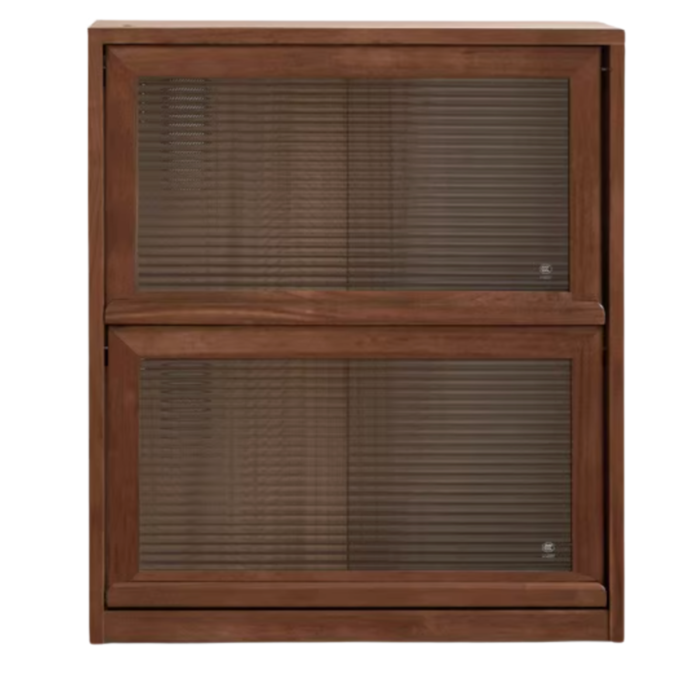 Black Walnut, Rubberwood Solid Wood Low Bookshelf Combination Floor-Standing Cabinet