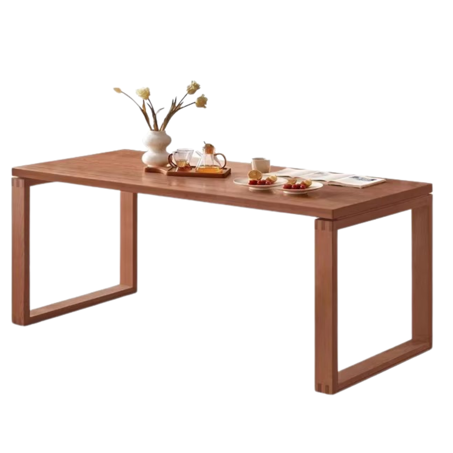 Oak solid wood large dining table ,