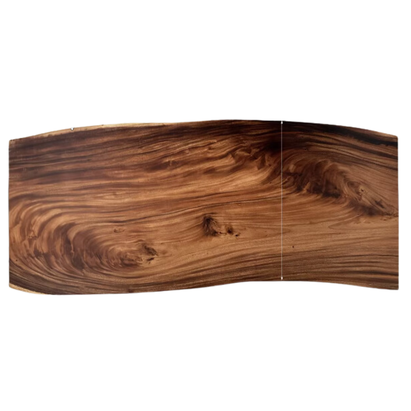 Black walnut Solid wood natural edge large top for dining table: