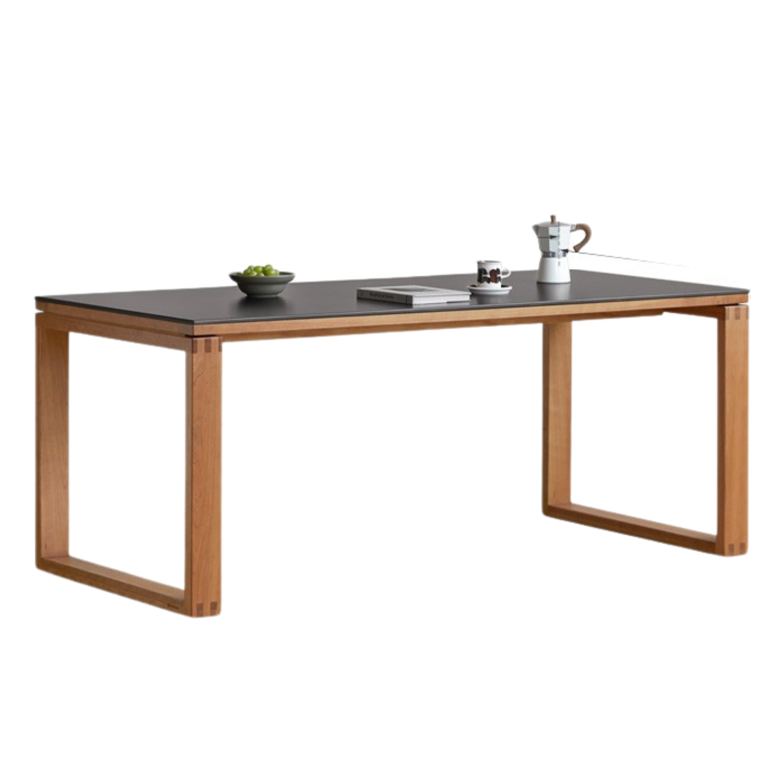 Cherry Wood Solid Wood Rock Table Modern Dining Table