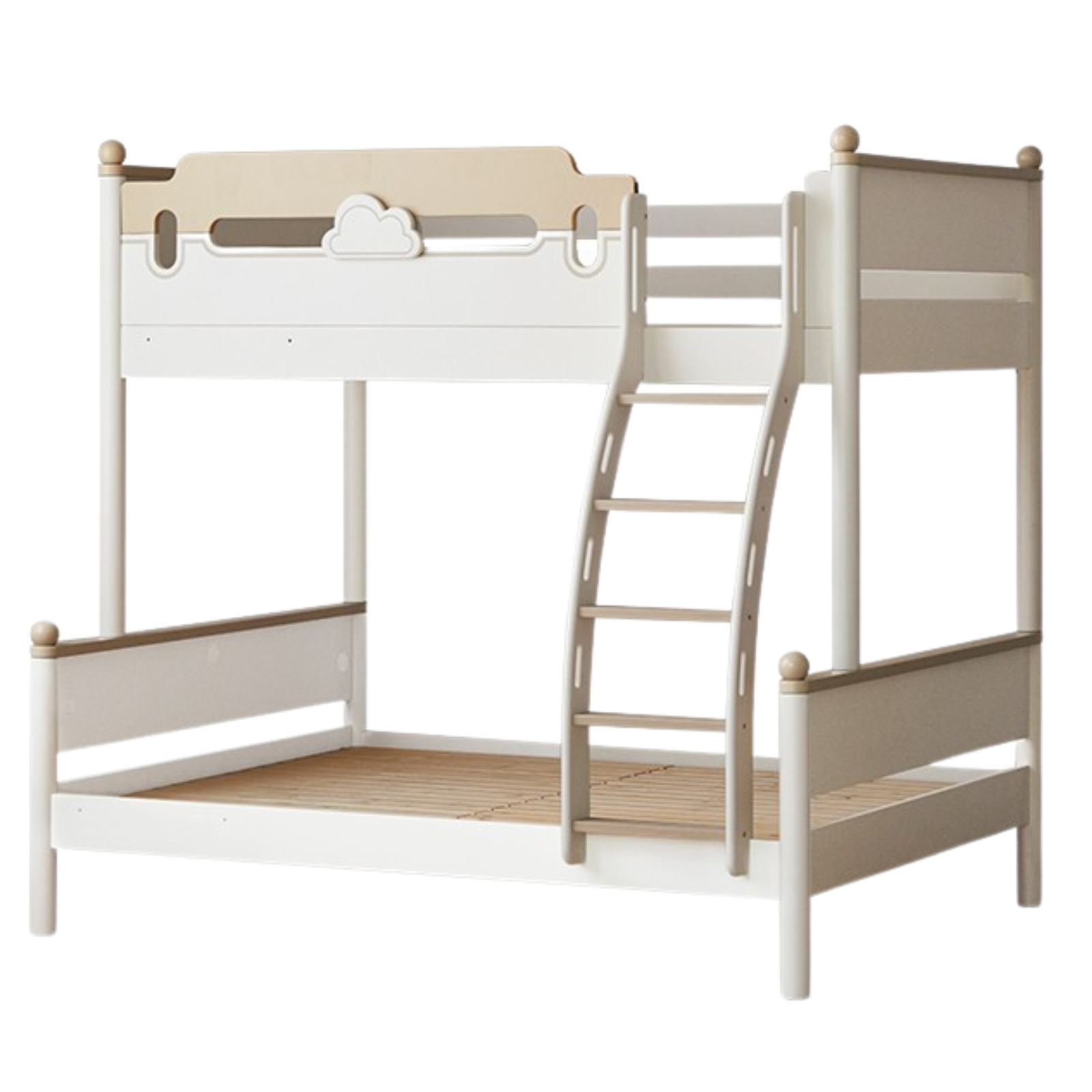 Beech solid wood children's bunk bed